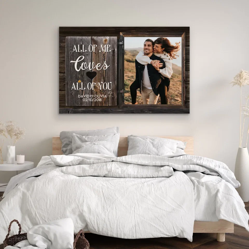 Personalized Canvas "All of Me loves All of You" - Image 3