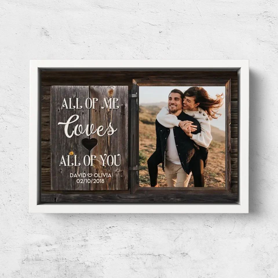 Personalized Canvas "All of Me loves All of You" - Image 7