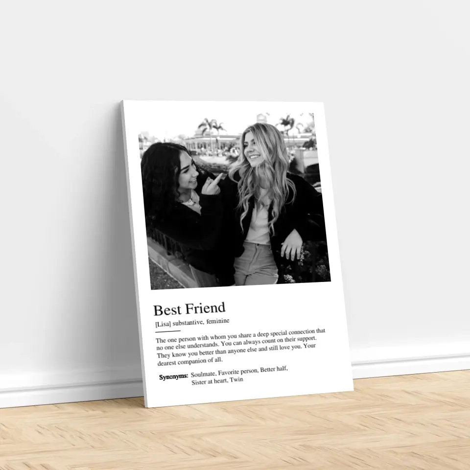 Personalized Canvas "Definition Best Friend" - Image 2