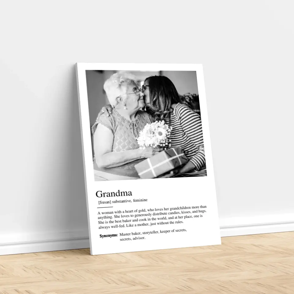 Personalized Canvas "Definition Grandma" - Image 2