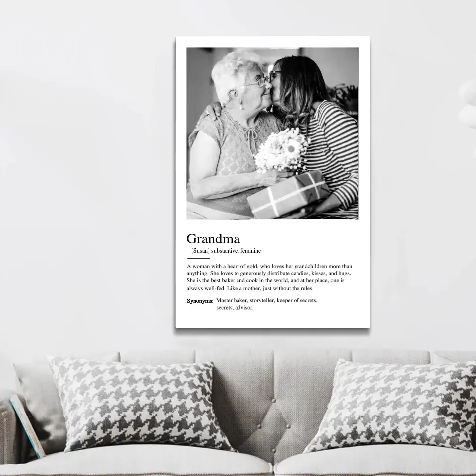 Personalized Canvas "Definition Grandma" - Image 3