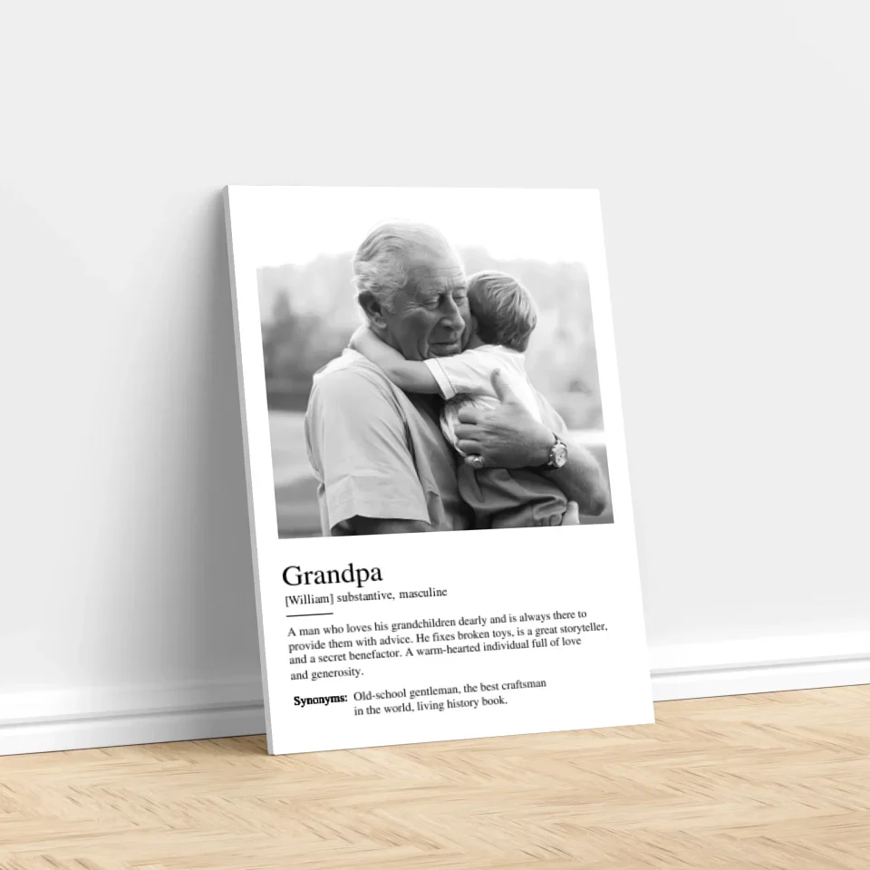 Personalized Canvas "Definition Grandpa" - Image 2