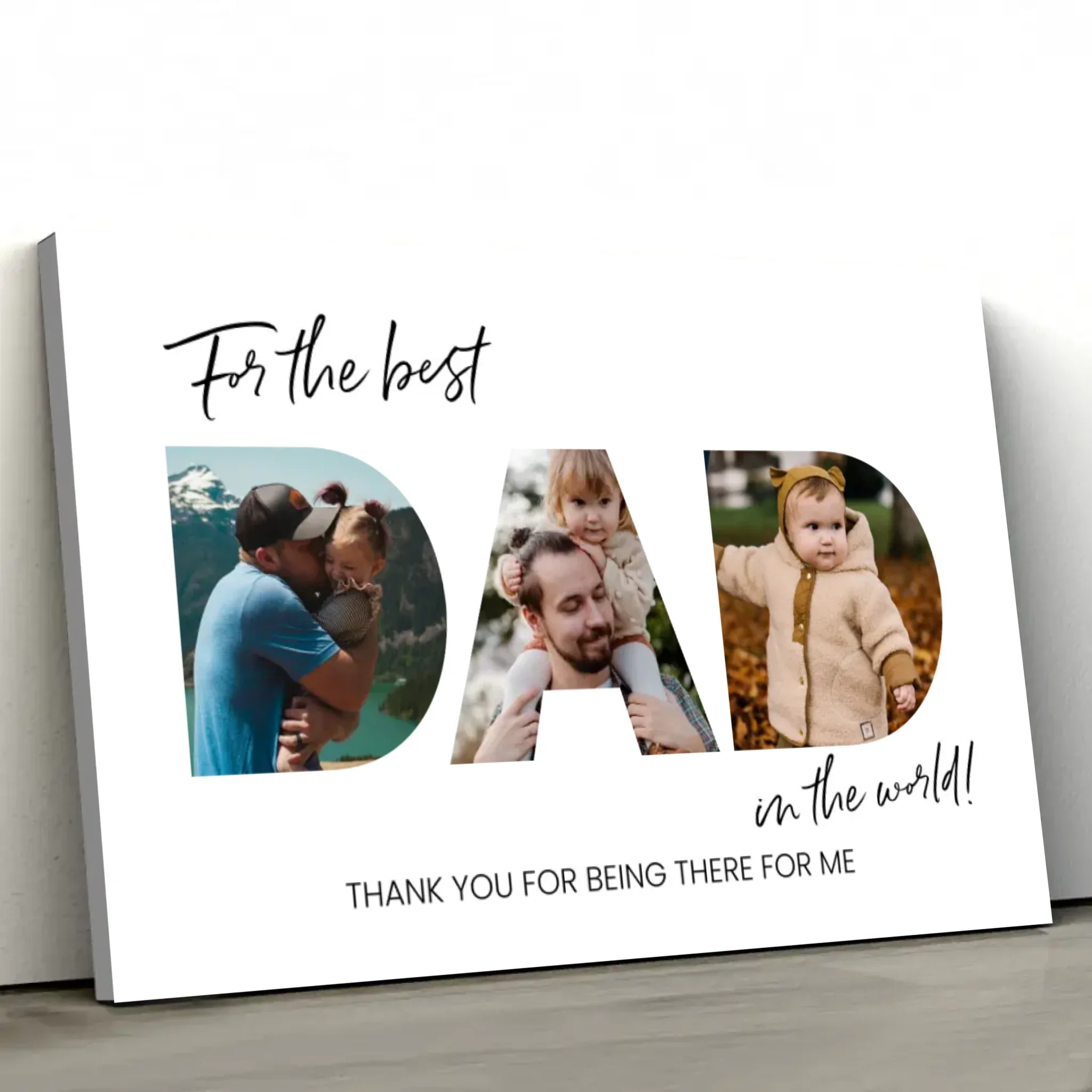Personalized Canvas "For the best Dad" - Image 2