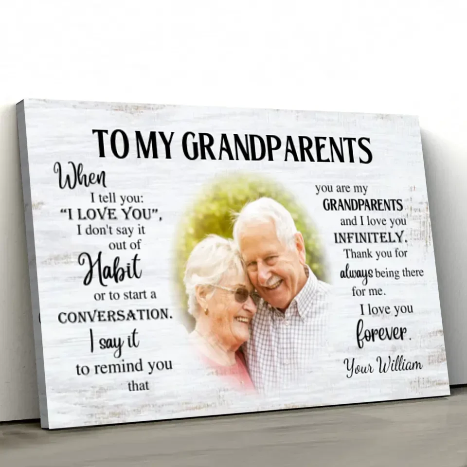 Personalized Canvas "Grandparents" - Image 2