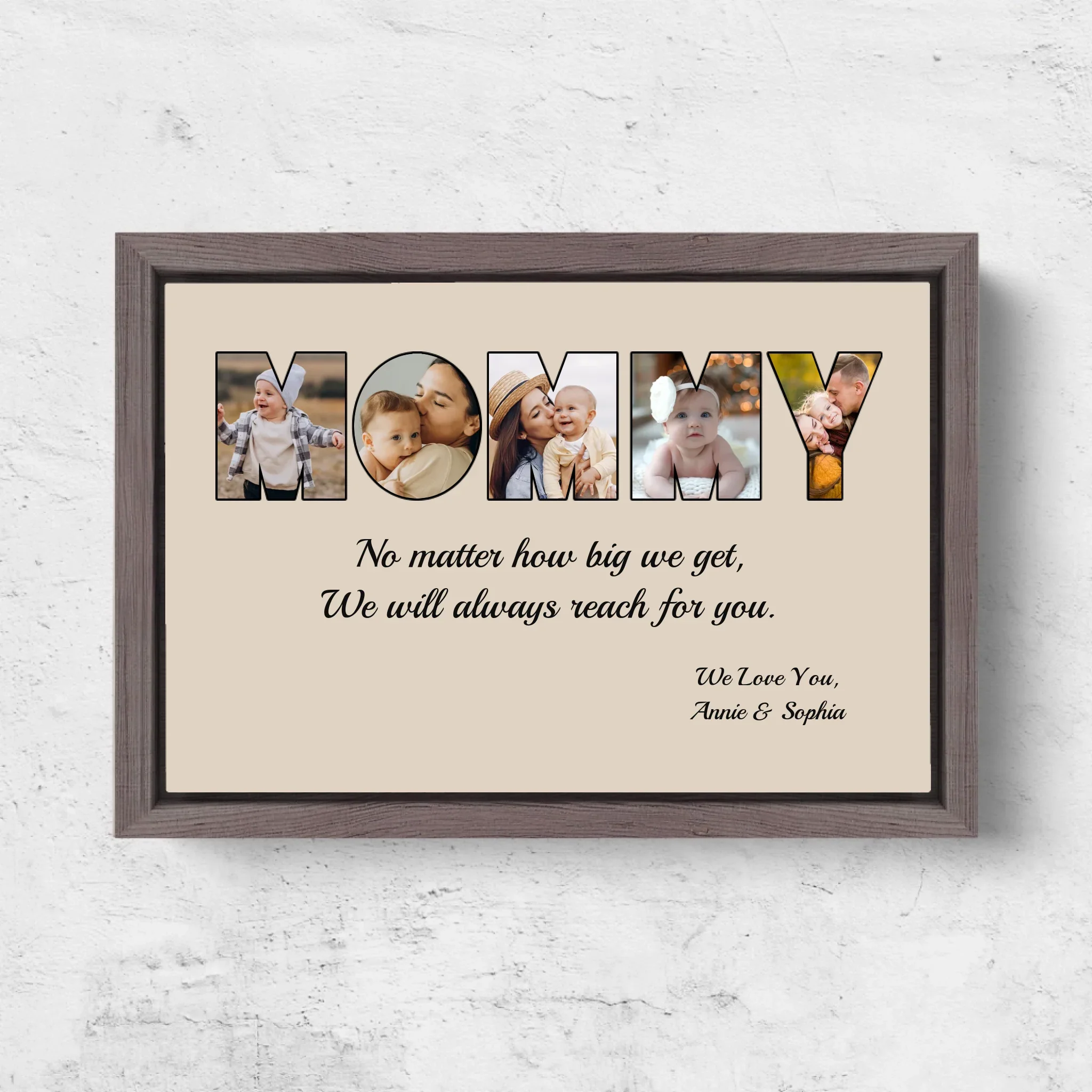 Personalized Canvas "MOM - I will always reach for you" - Image 6
