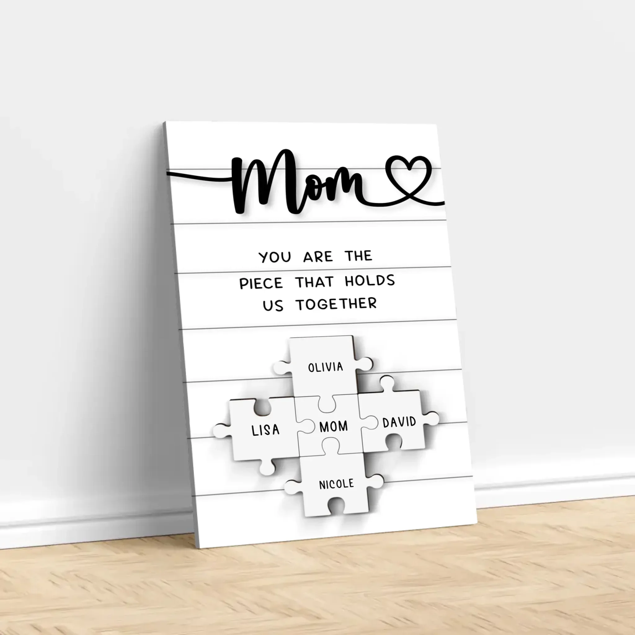 Personalized Canvas "Mom is irreplaceable" - Image 2