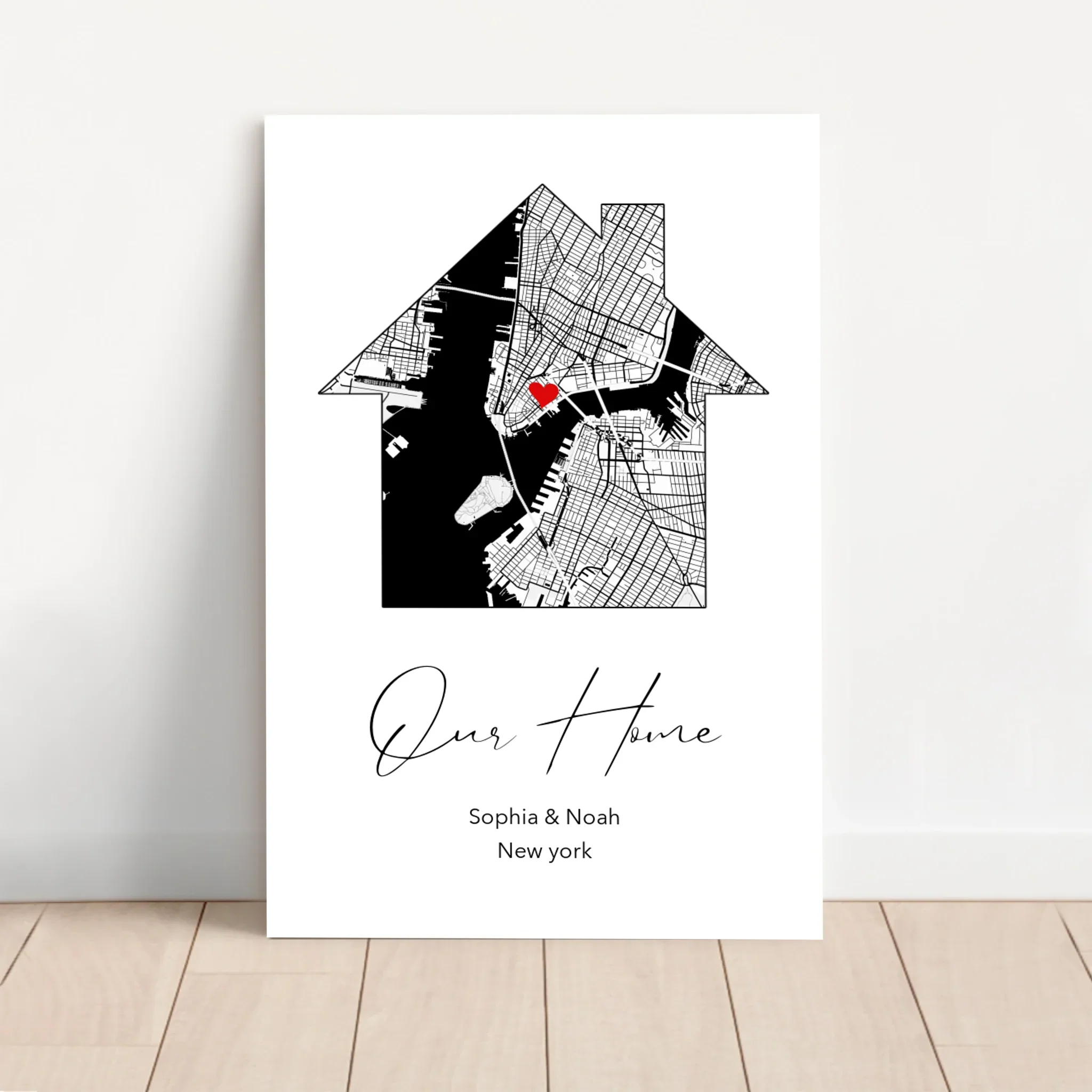 Personalized Canvas "Our Home"