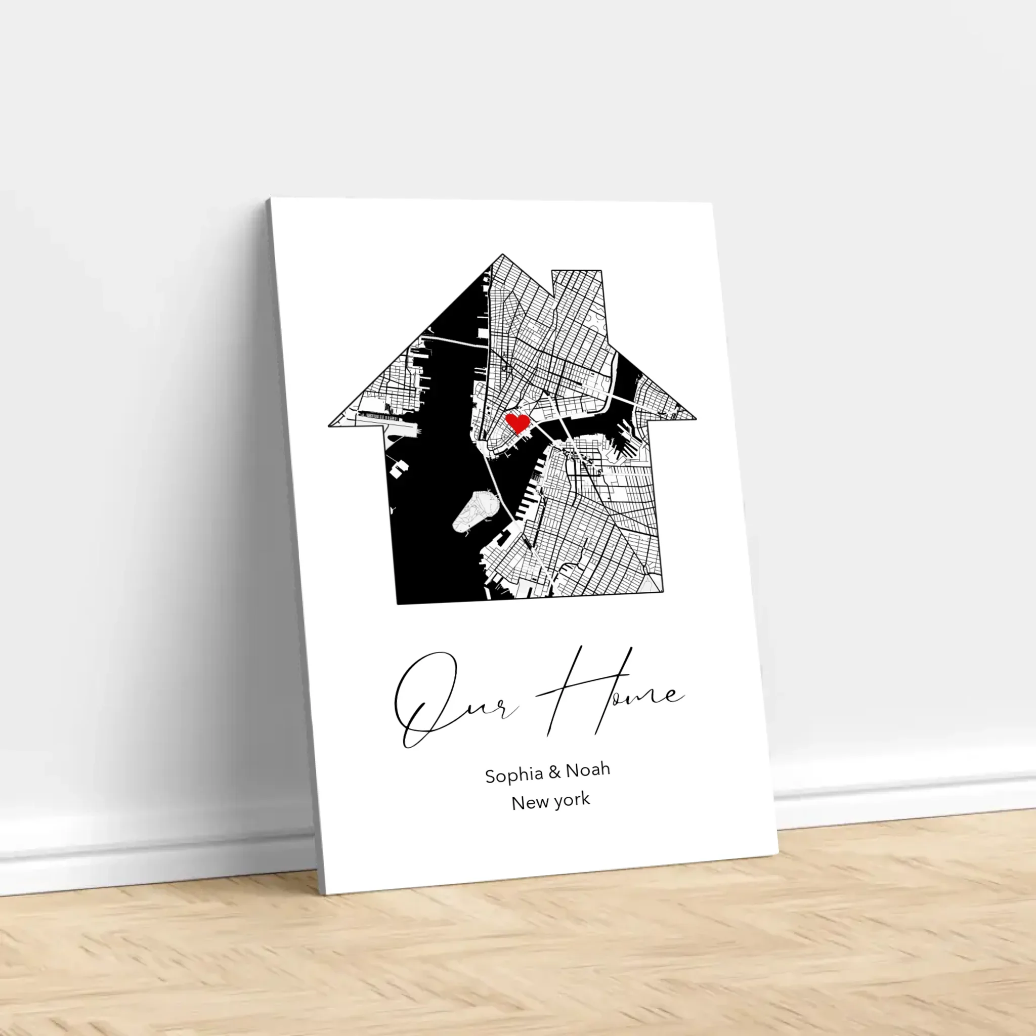 Personalized Canvas "Our Home" - Image 2