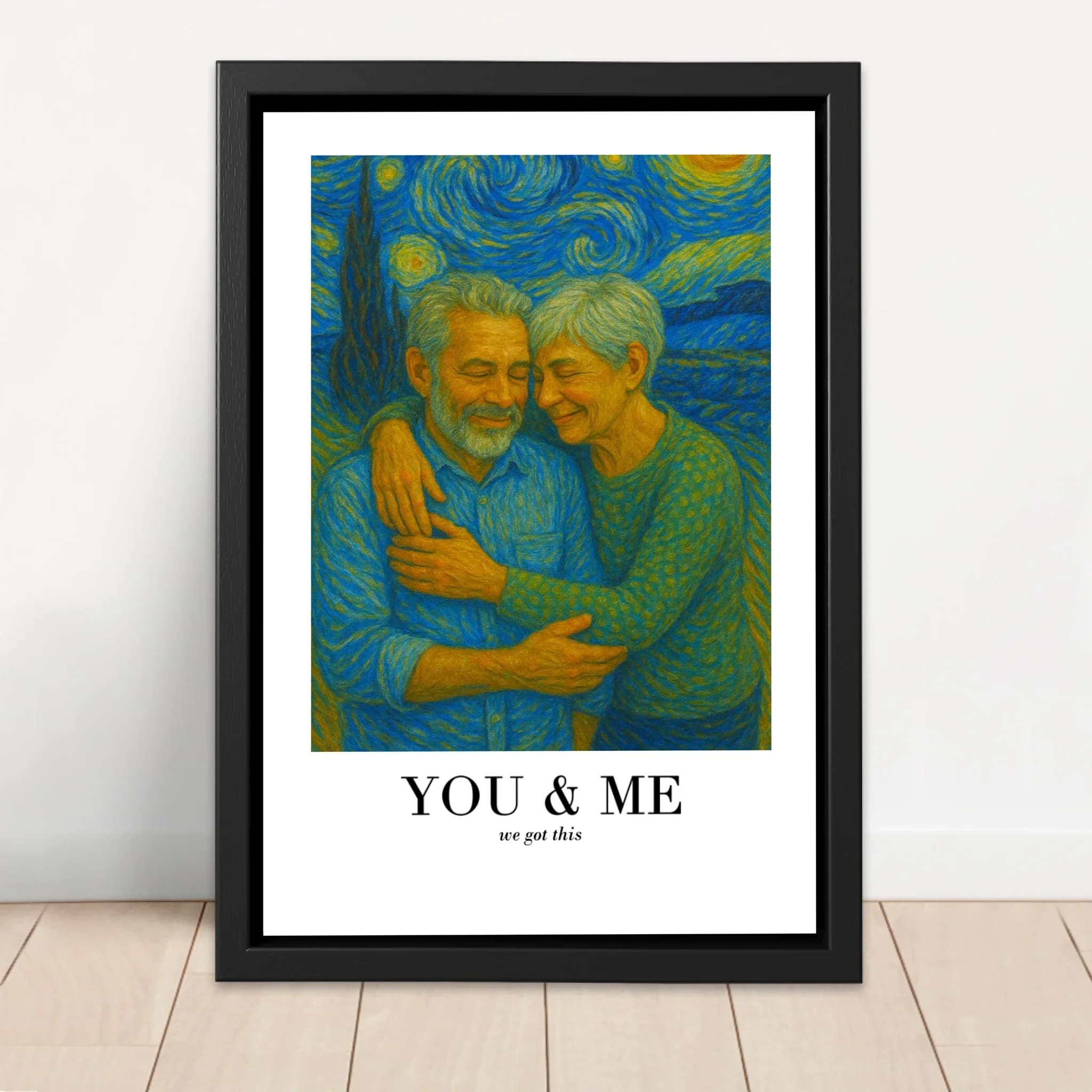 Personalized Canvas – You and Me In Van Gogh Art We Got This - Image 4