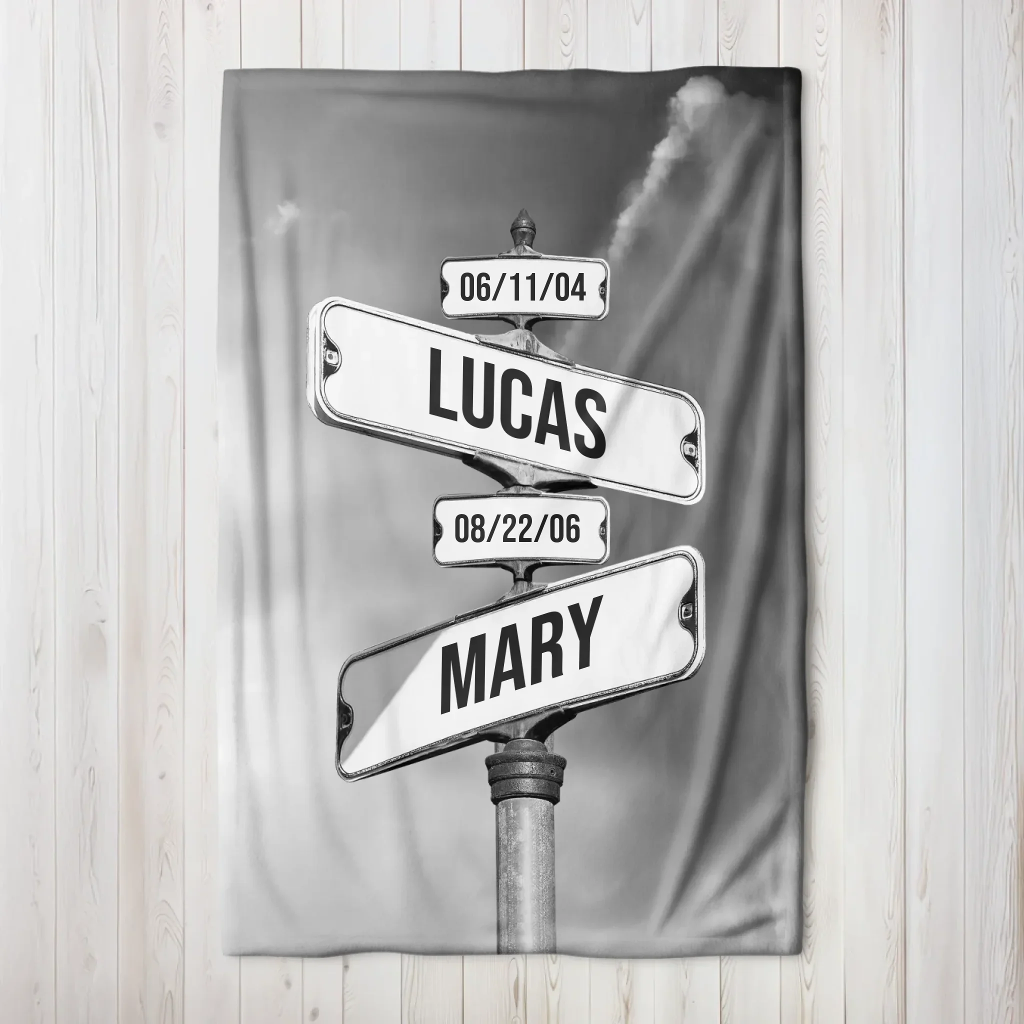 Personalized Blanket "Date of birth of children" - Image 6