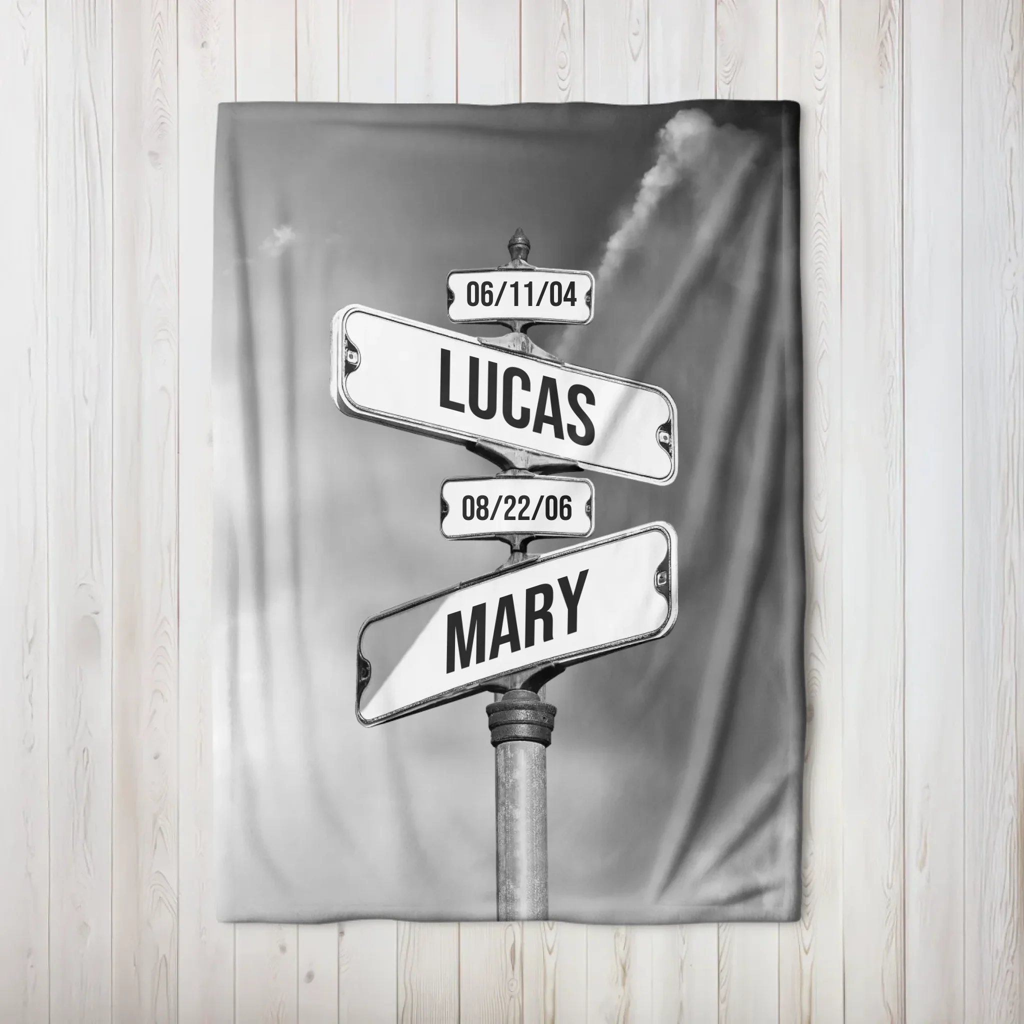 Personalized Blanket "Date of birth of children" - Image 8
