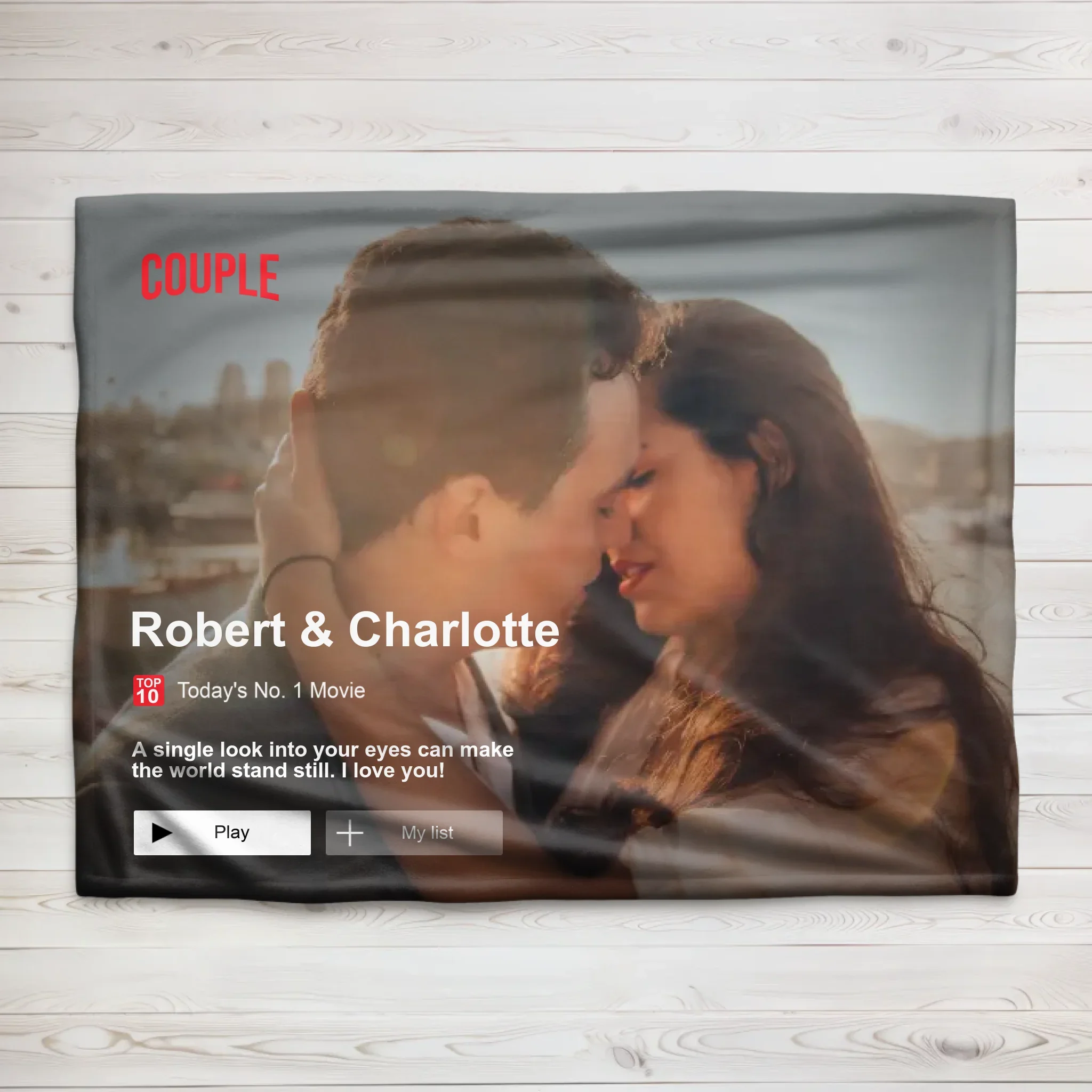 Personalized Blanket “Lovestory”