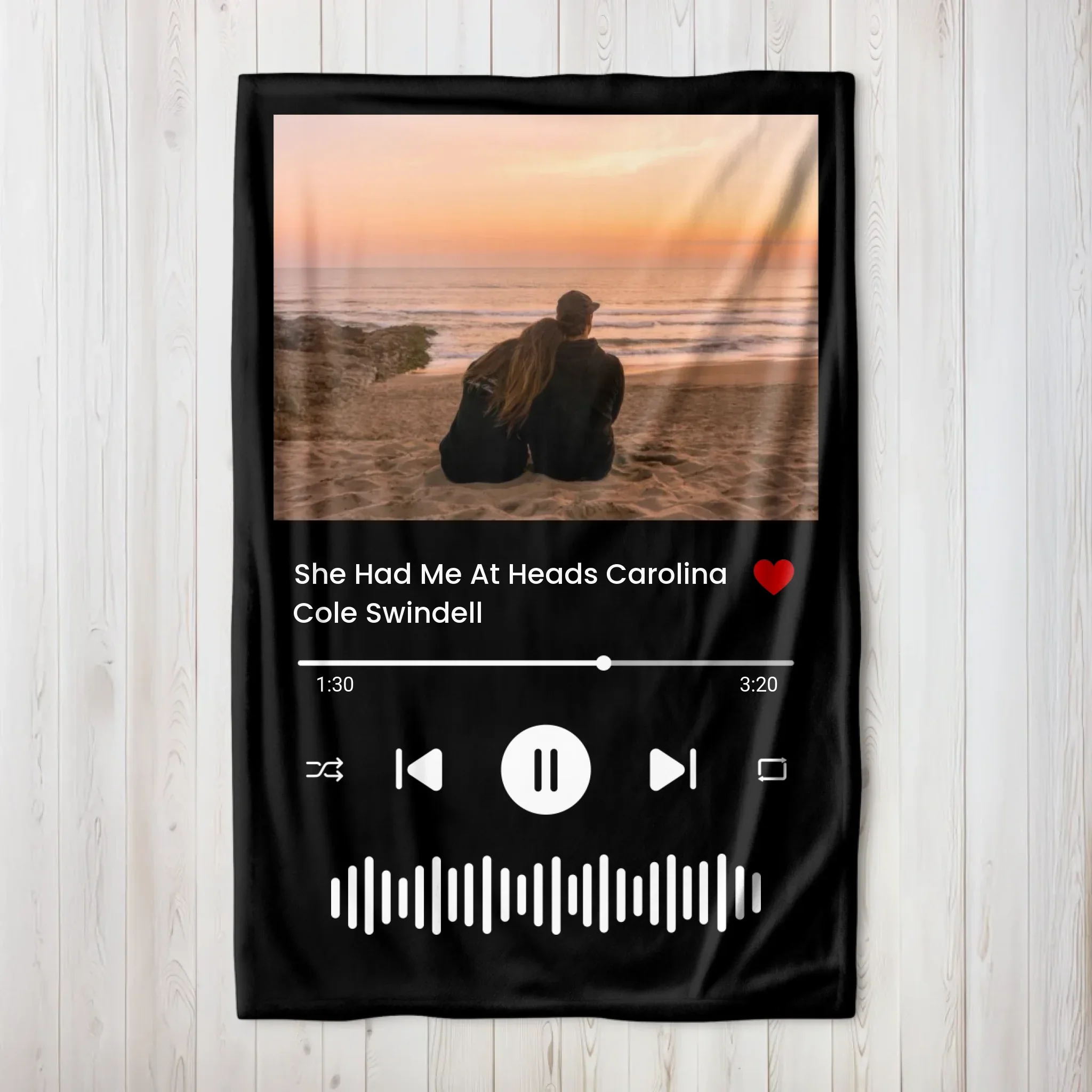 Personalized Blanket – Music and Photo Starlight - Image 6