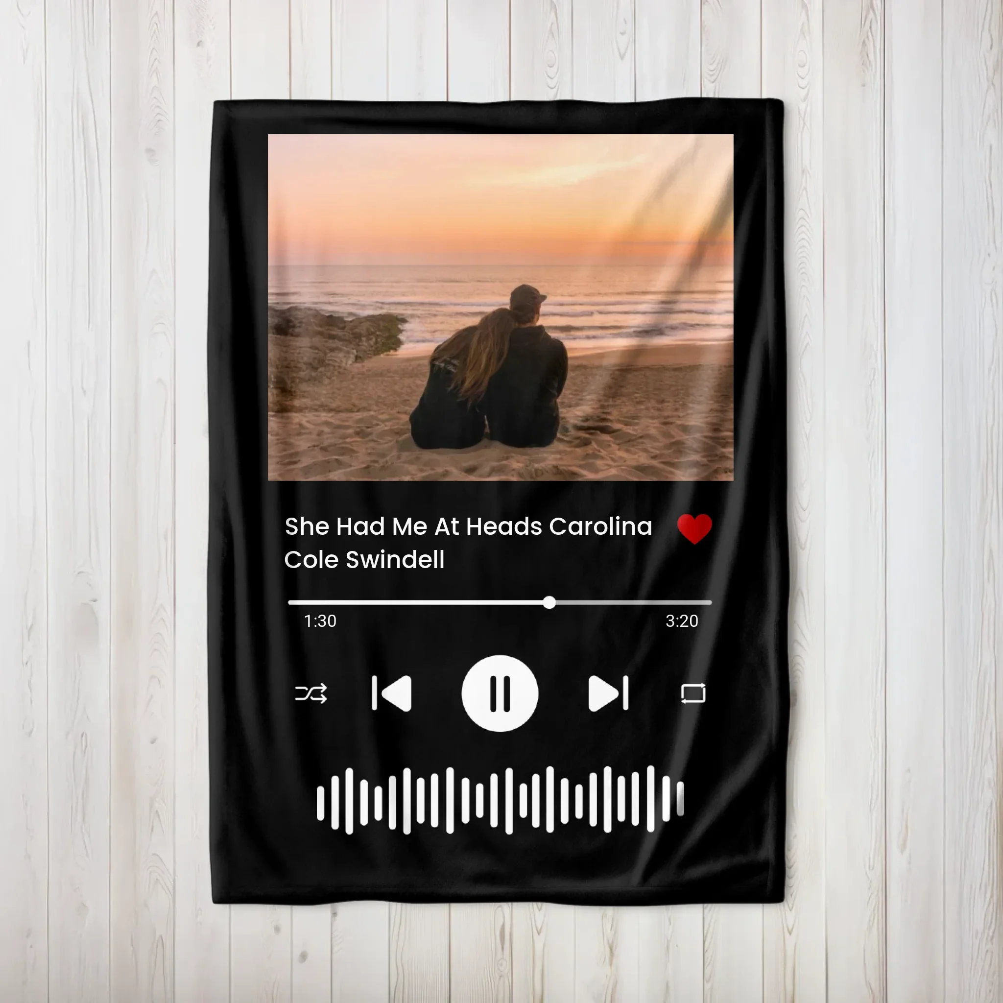 Personalized Blanket – Music and Photo Starlight - Image 8