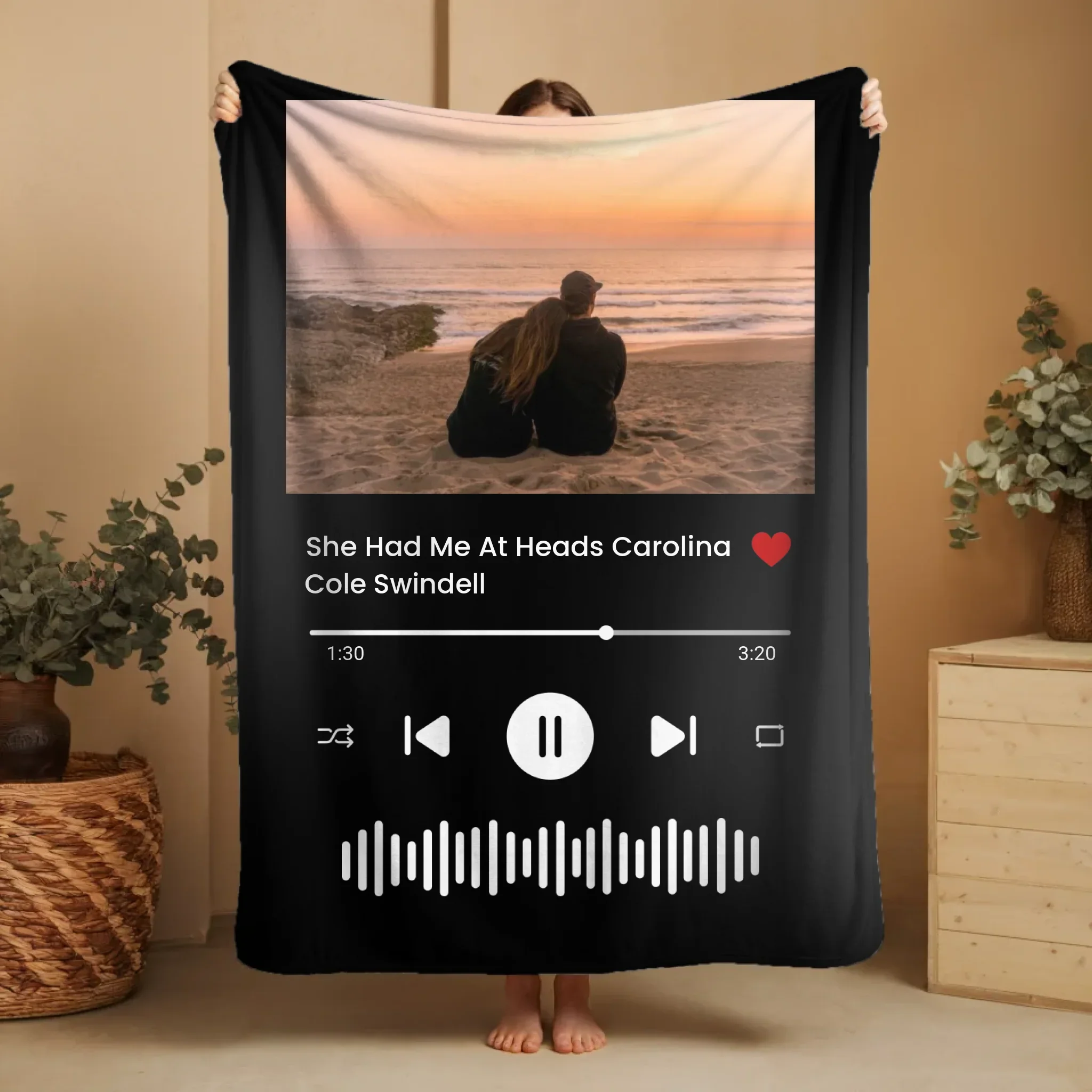 Personalized Blanket – Music and Photo Starlight - Image 9