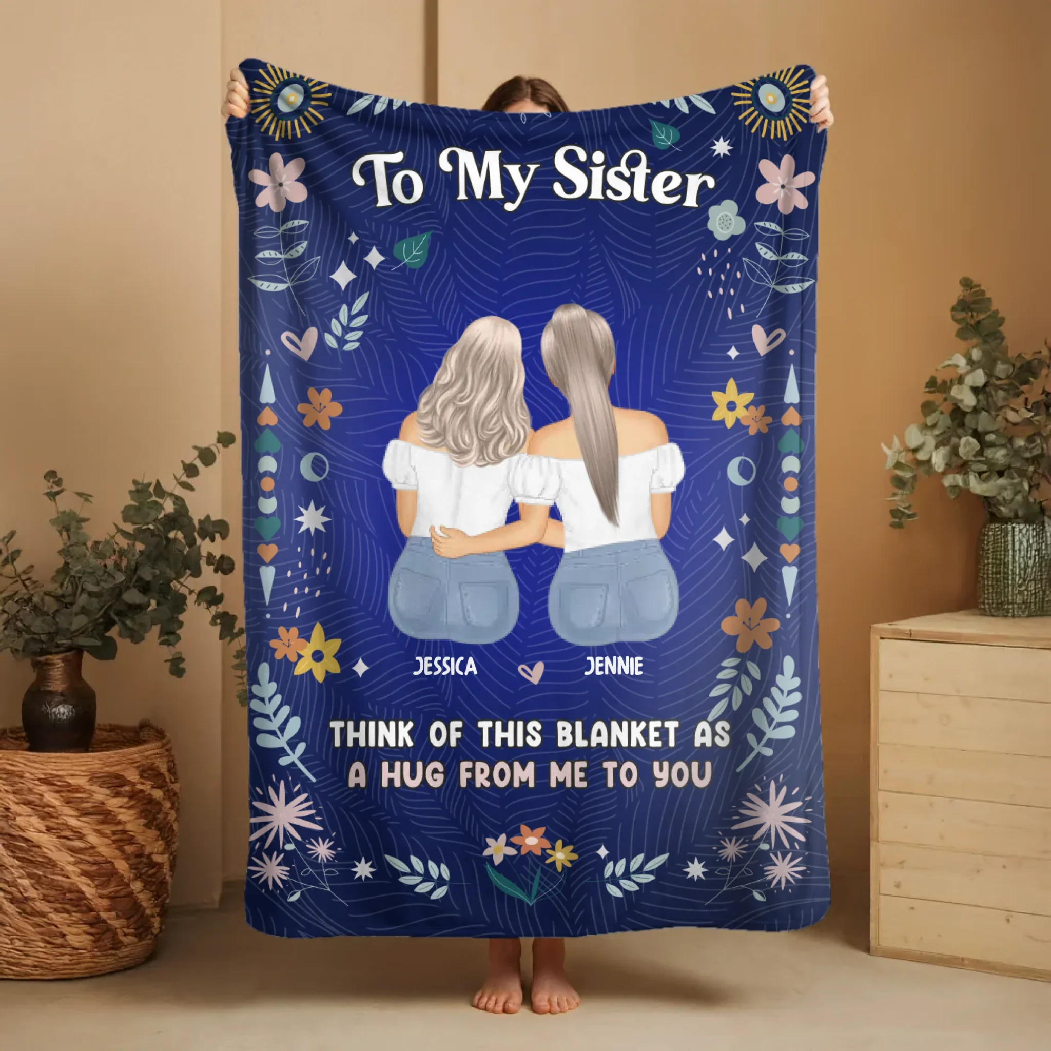 Personalized Blanket – Sister's Hug - Image 7