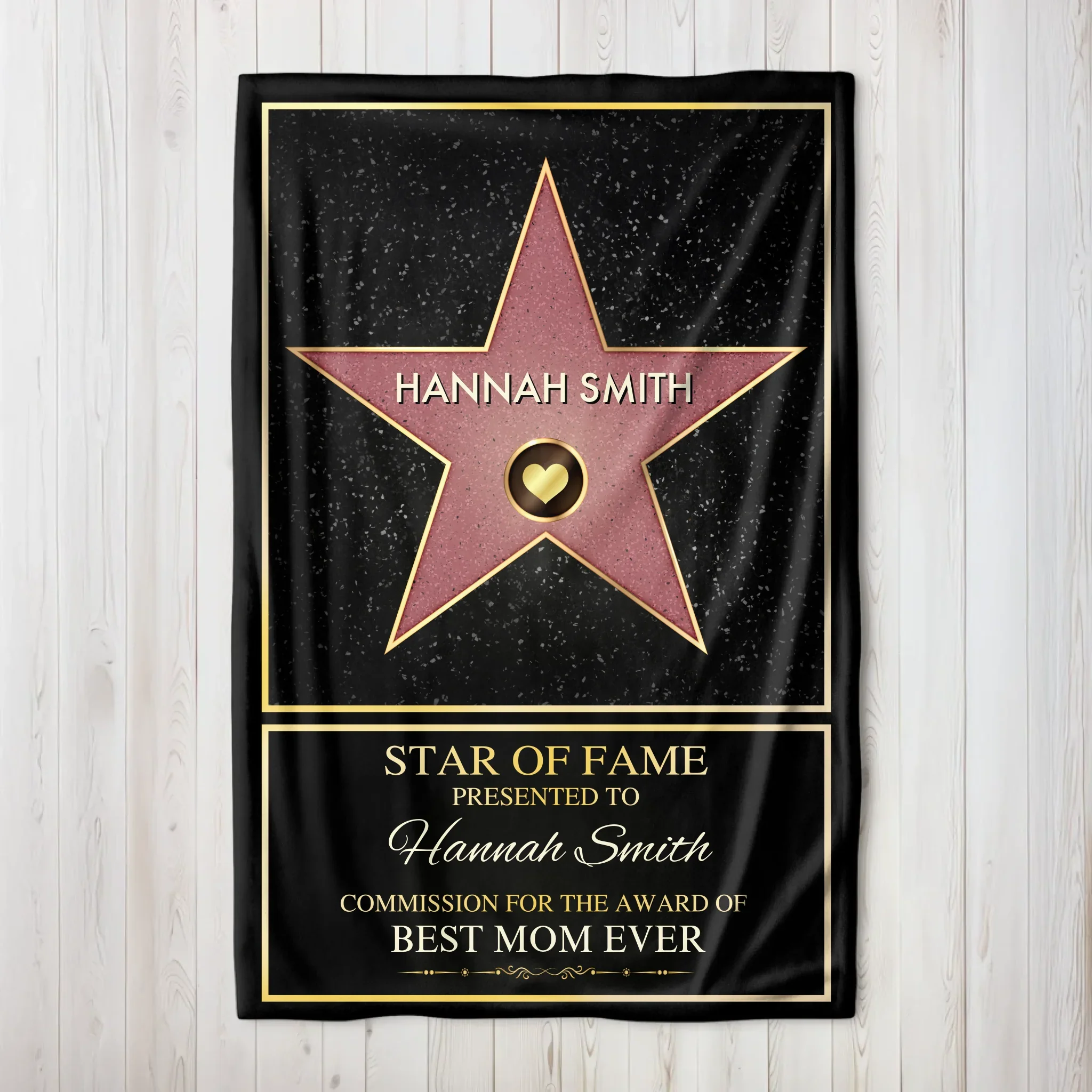 Personalized Blanket “Star of Fame”
