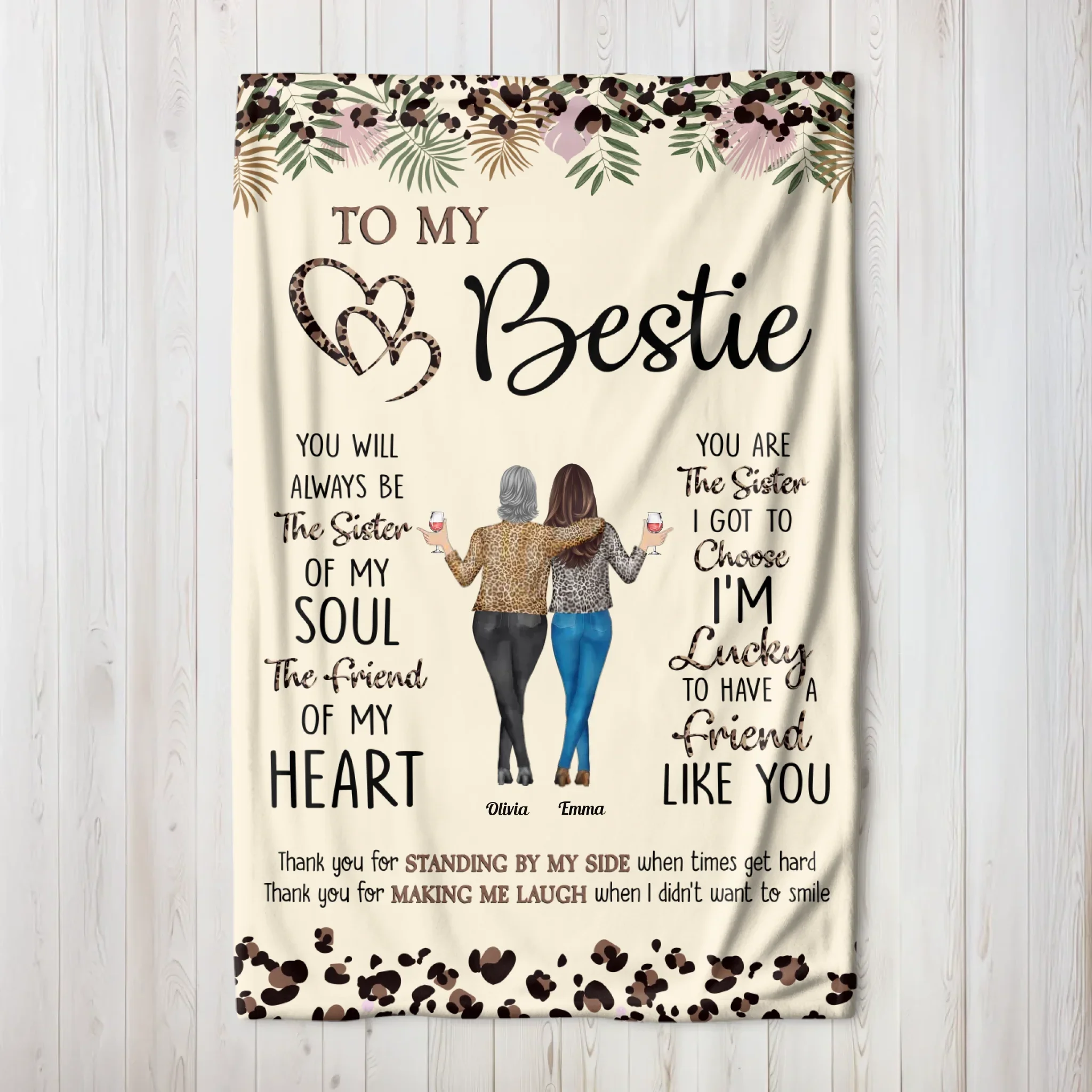 Personalized Blanket – Thank You For Standing By My Side