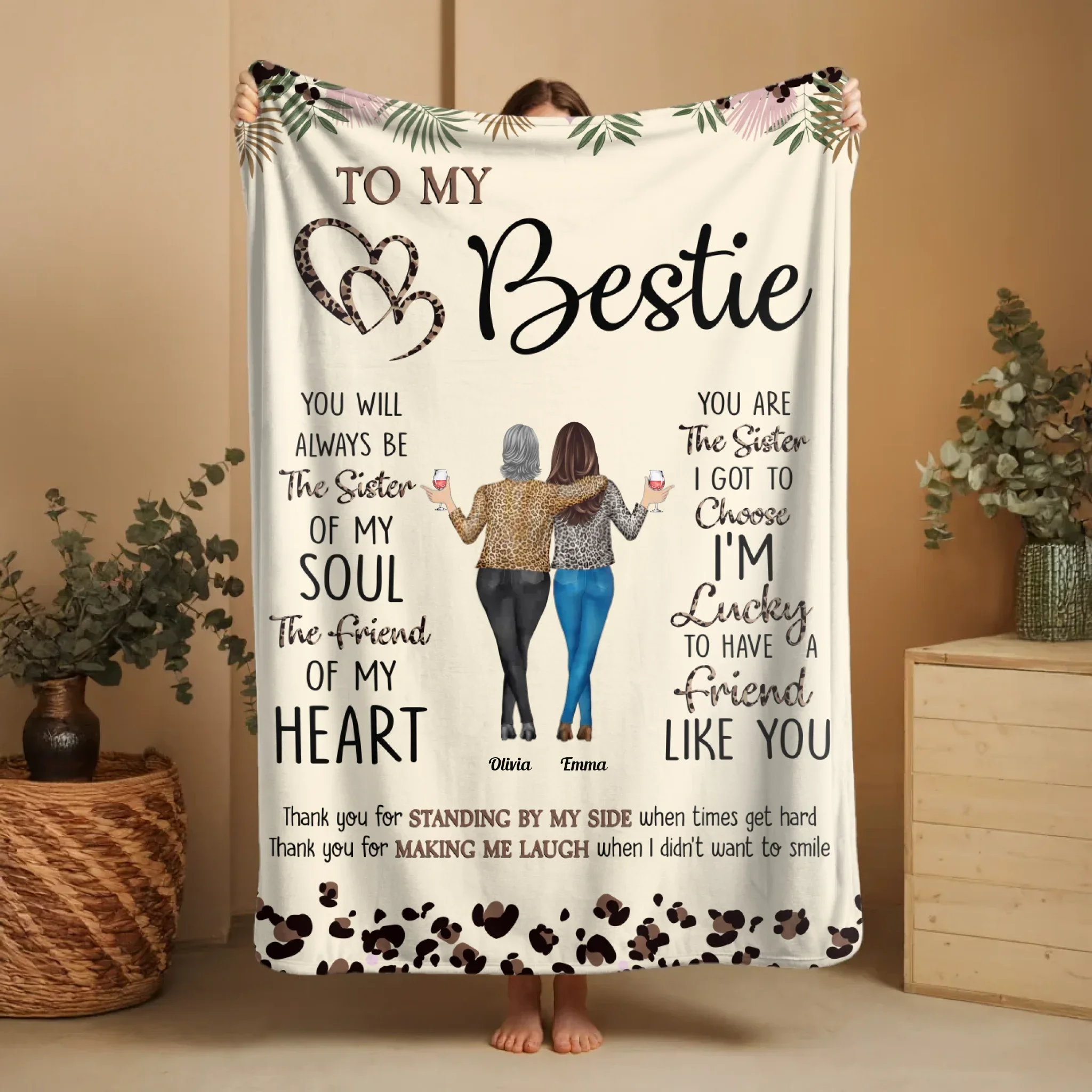 Personalized Blanket – Thank You For Standing By My Side - Image 2