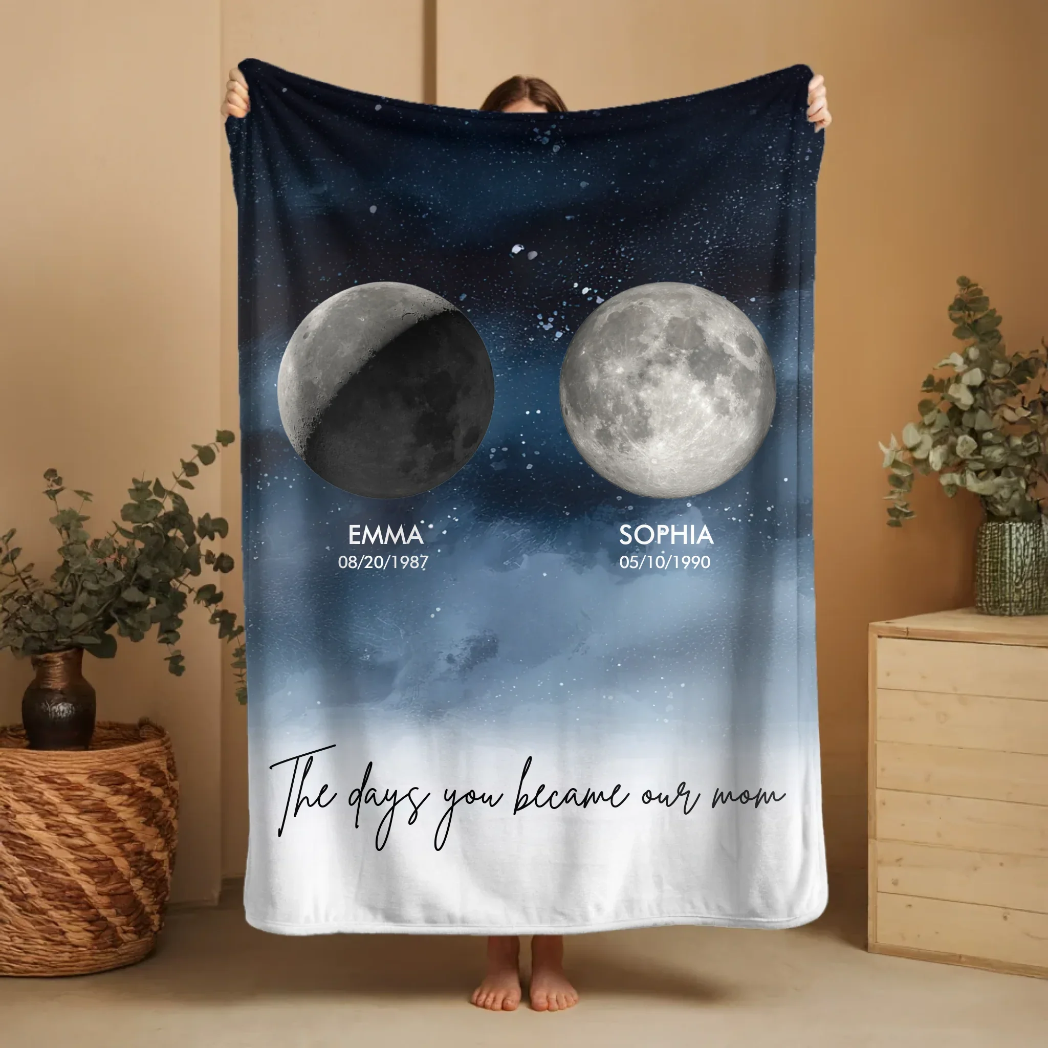 Personalized Blanket – The Days You Became Our Parents - vertical - Image 2