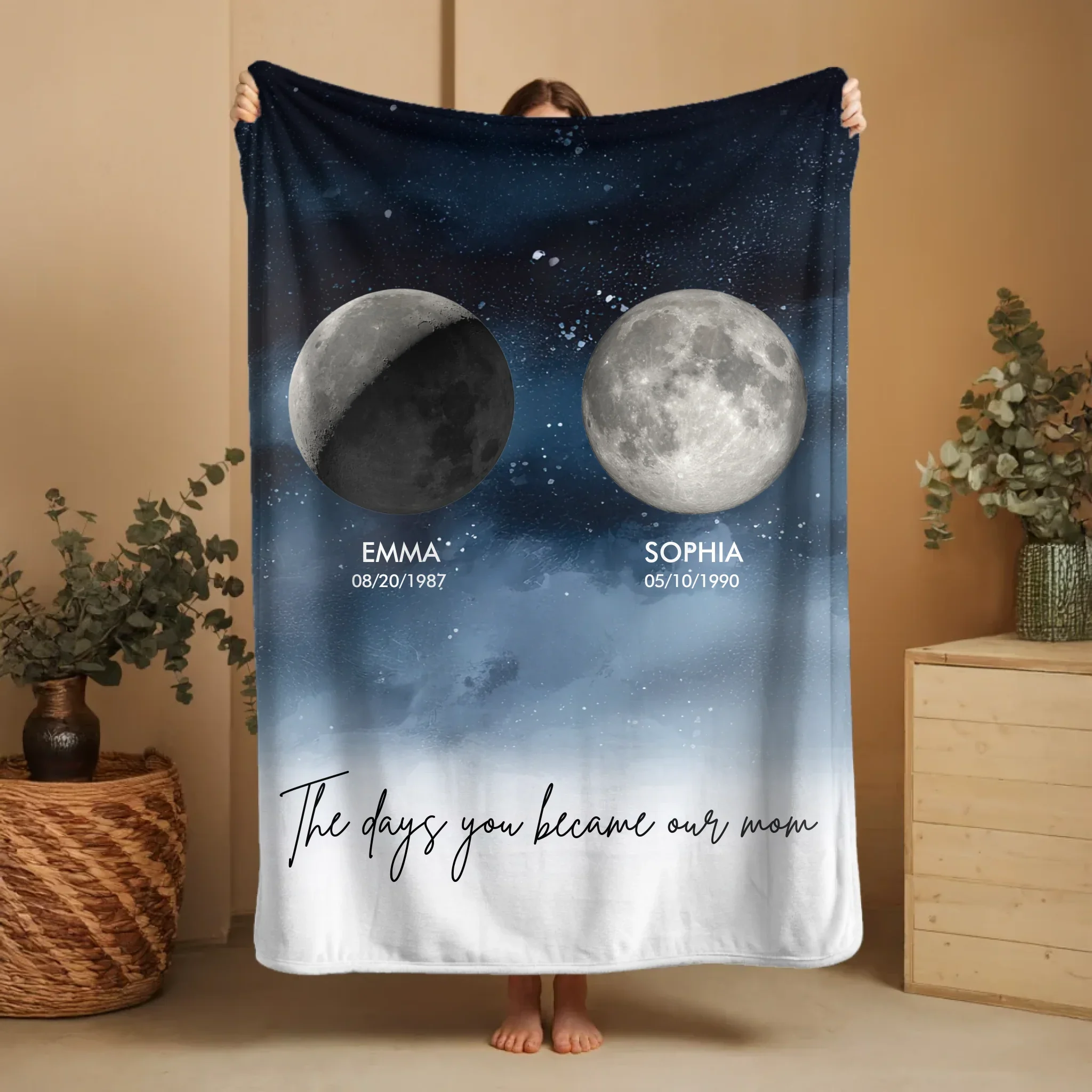 Personalized Blanket – The Days You Became Our Parents - vertical - Image 7