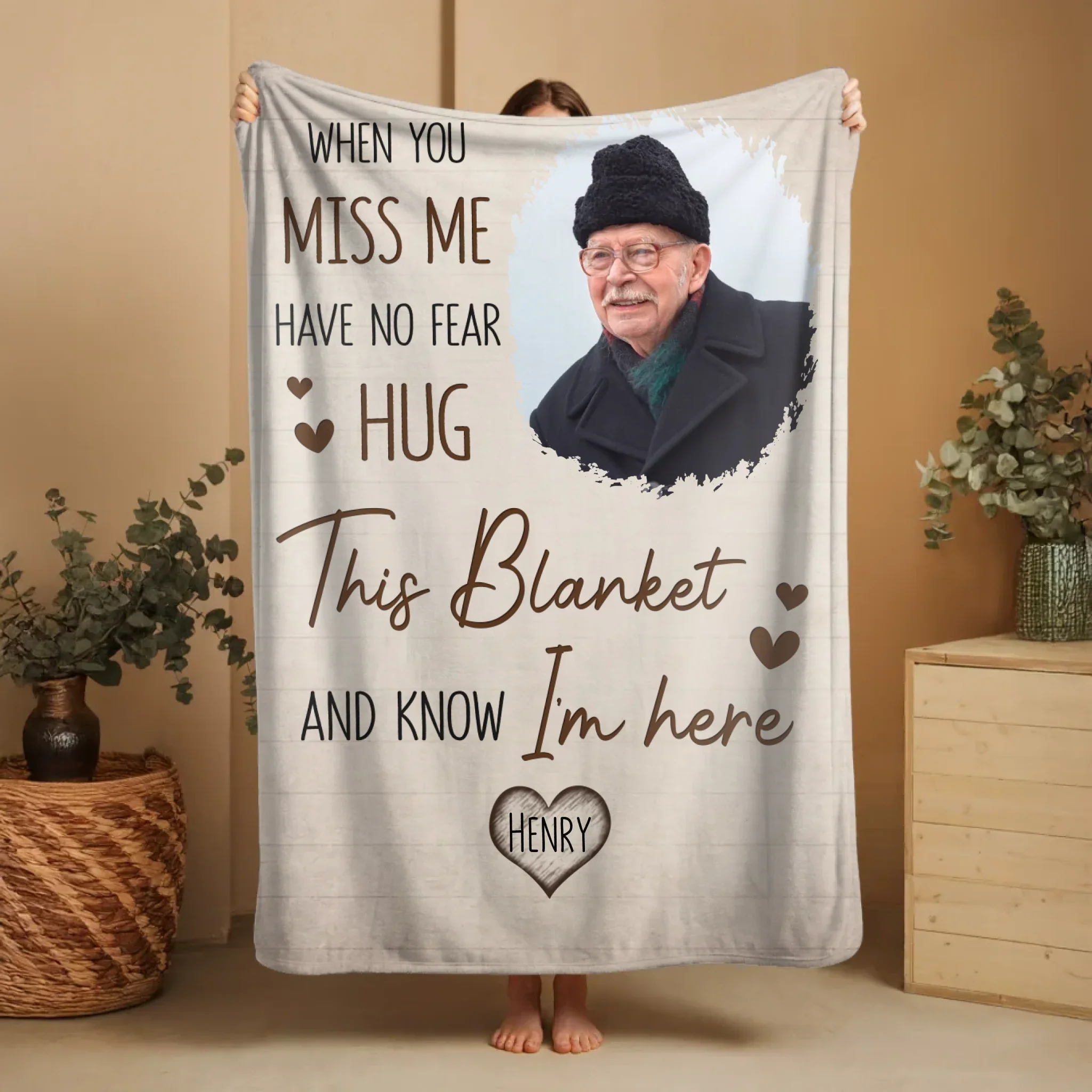 Personalized Blanket – When You Miss Me - Image 2