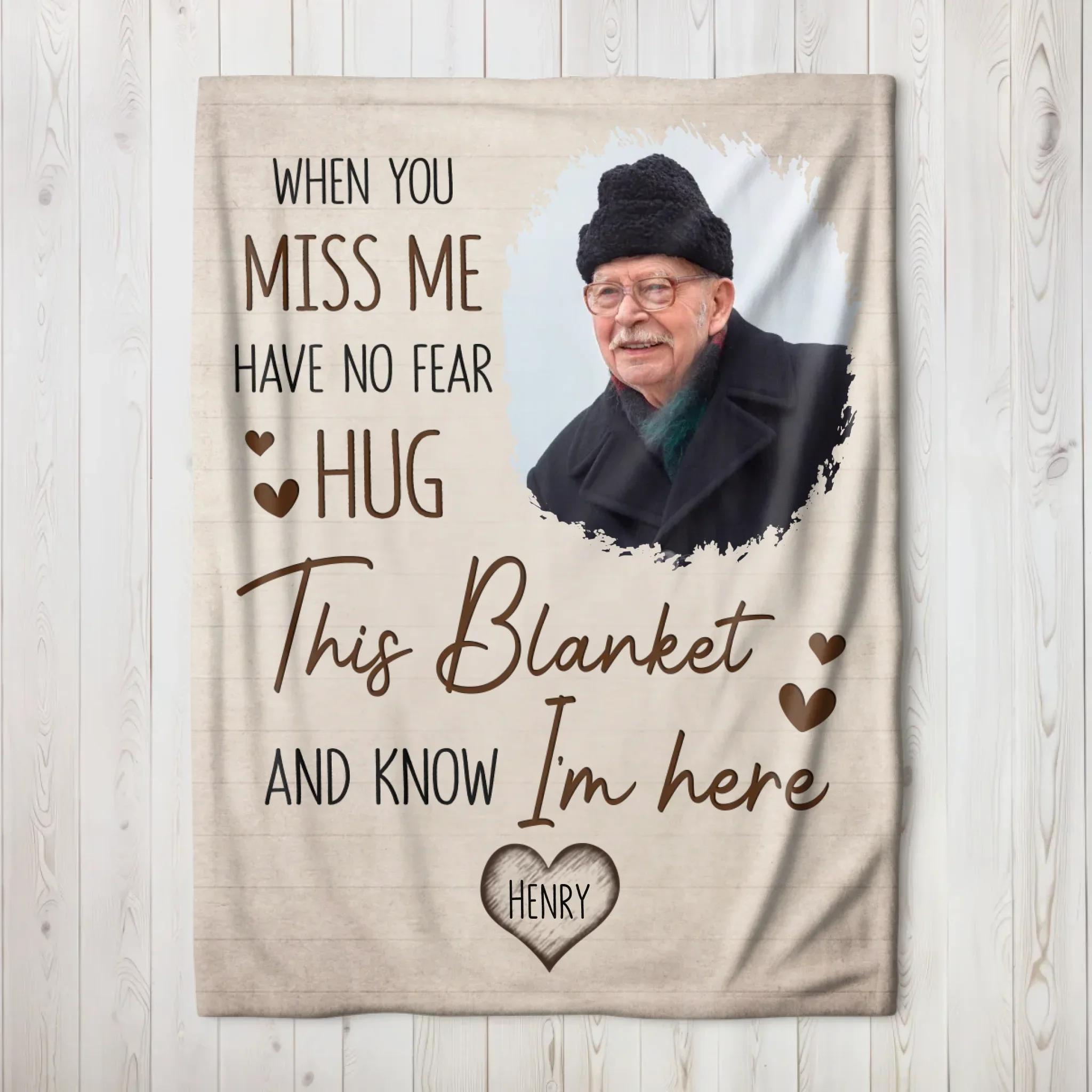 Personalized Blanket – When You Miss Me - Image 3