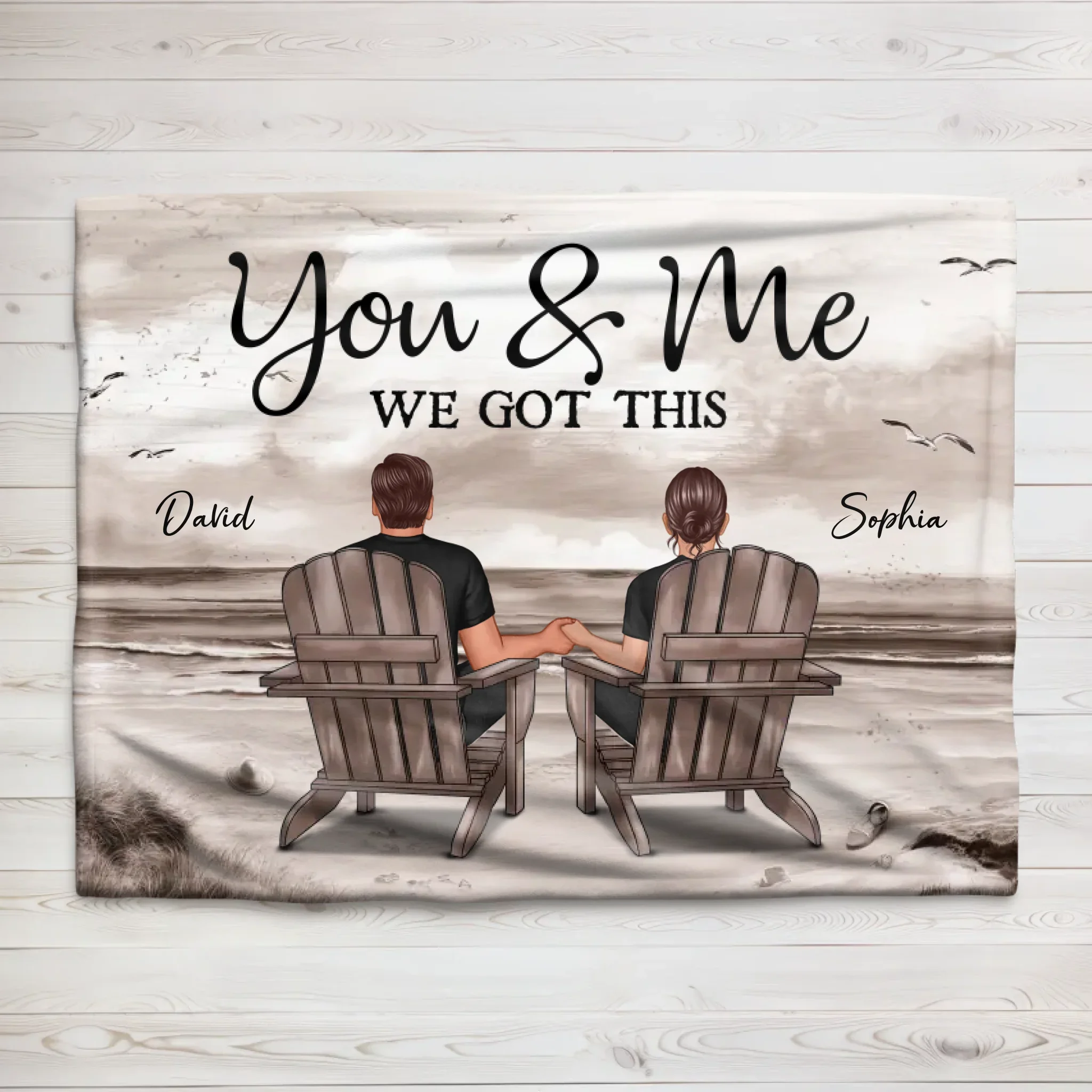 Personalized Blanket “You and me, we got this”