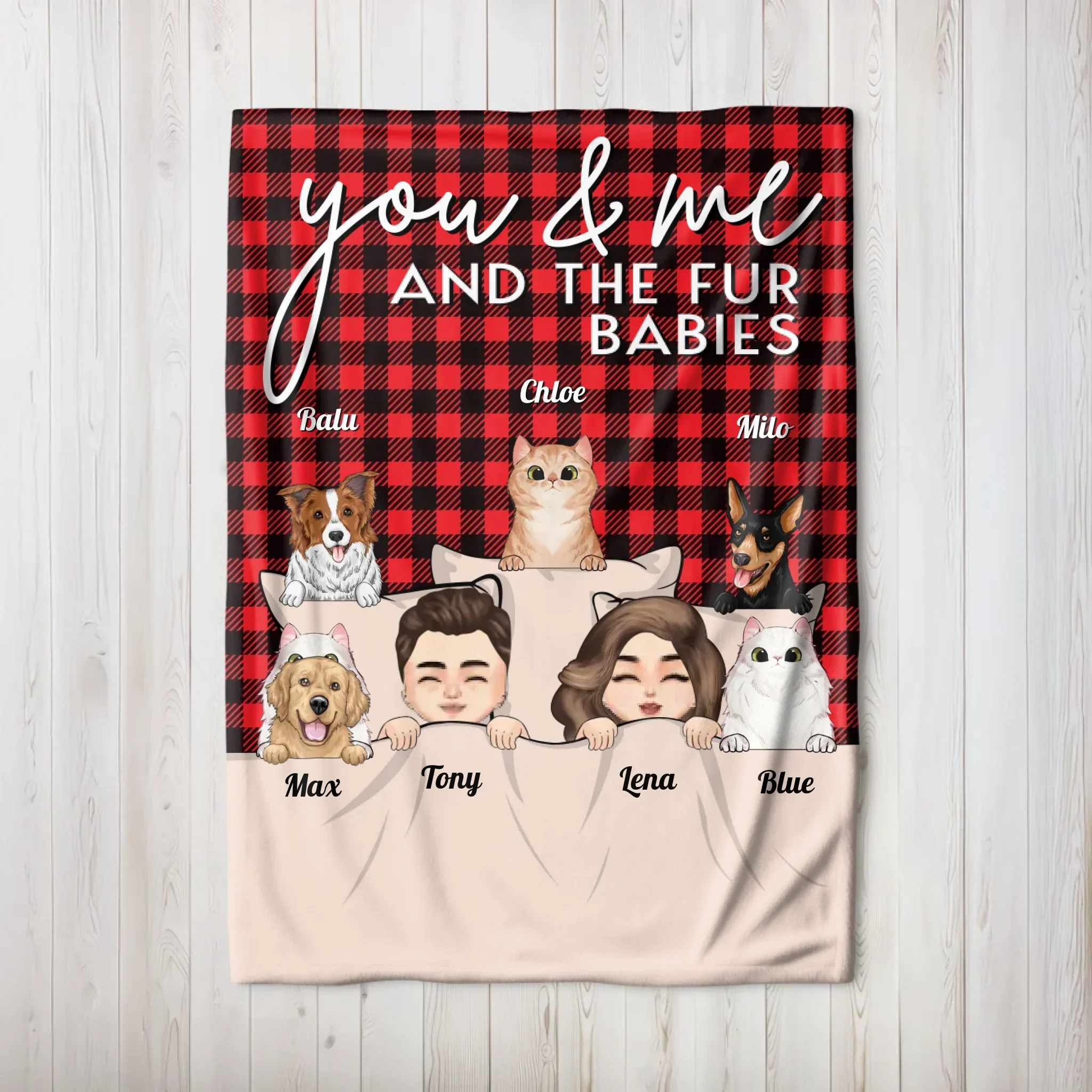 Personalized Blanket – You & Me And Our Pets - Image 8