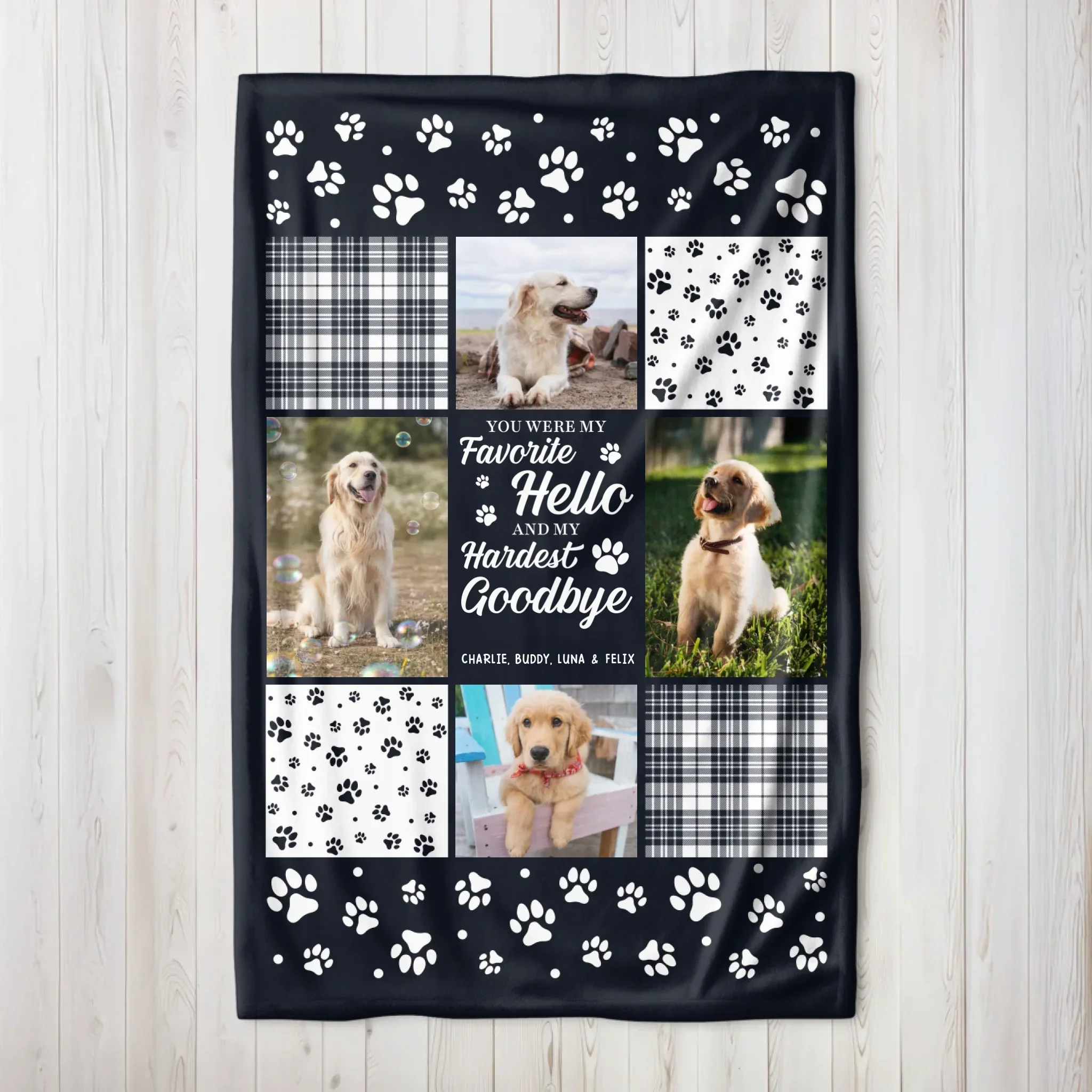 Personalized Blanket – You Were My Favorite Hello And My Hardest Goodbye - Image 6
