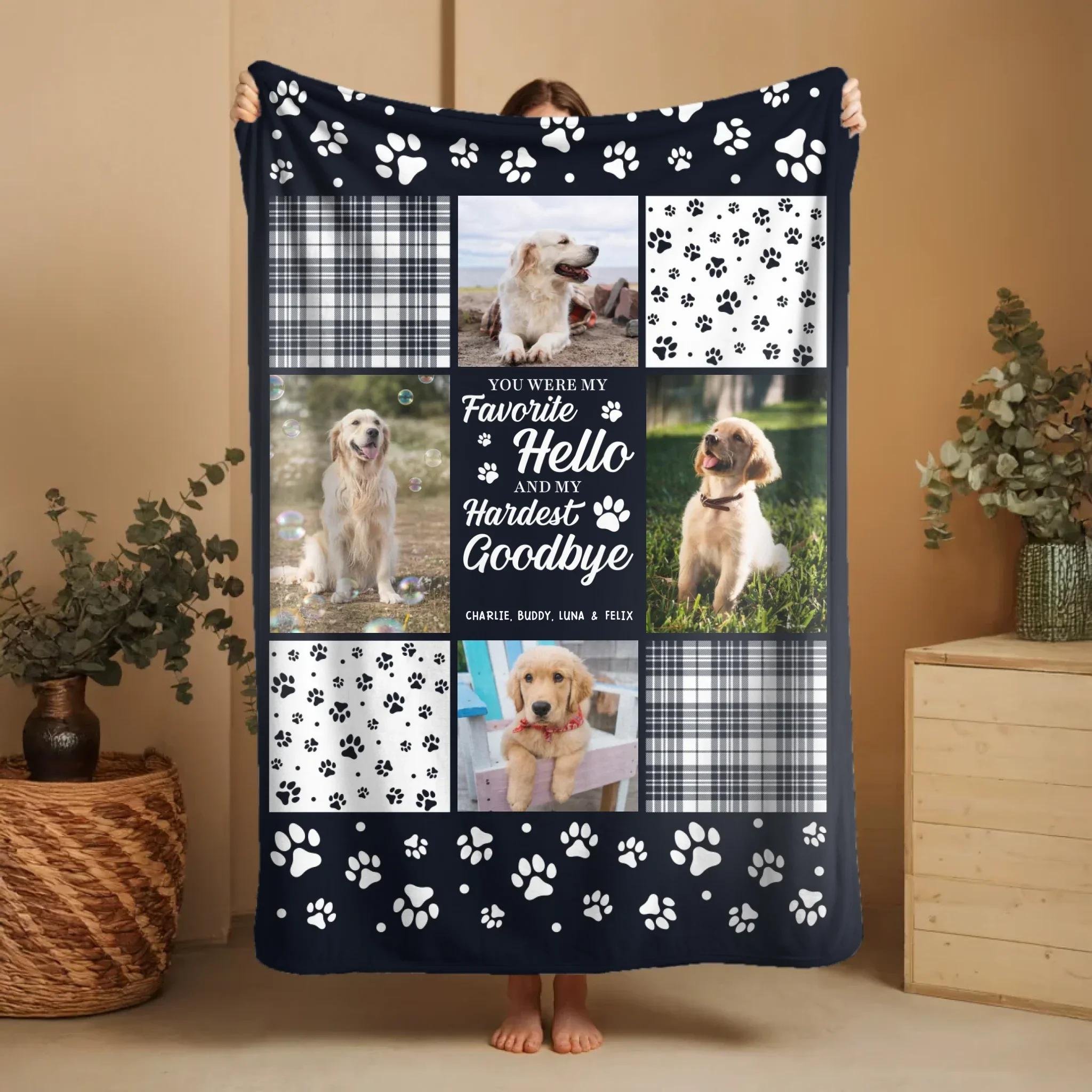 Personalized Blanket – You Were My Favorite Hello And My Hardest Goodbye - Image 7