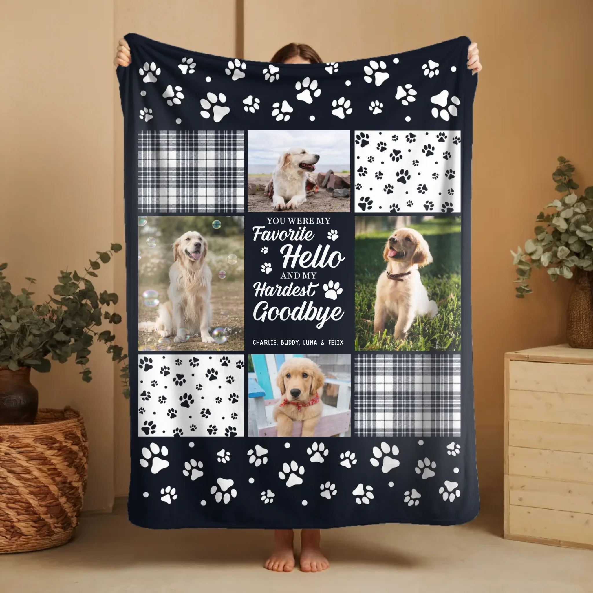 Personalized Blanket – You Were My Favorite Hello And My Hardest Goodbye - Image 9