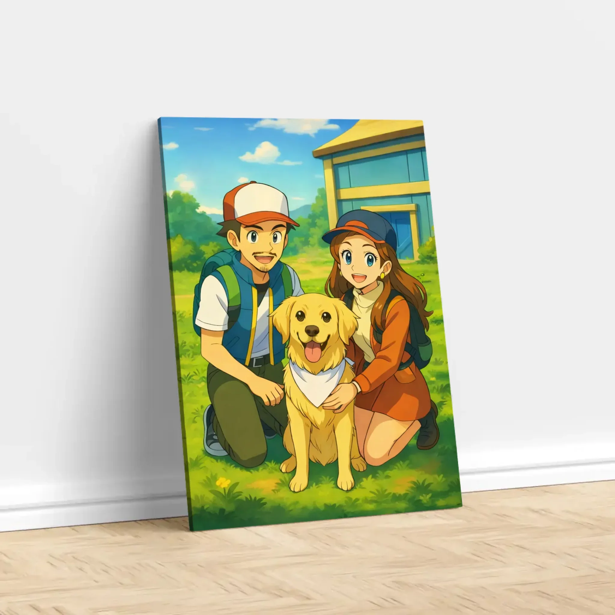 Personalized Canvas – Anime Monster Trainer Portrait - Image 2