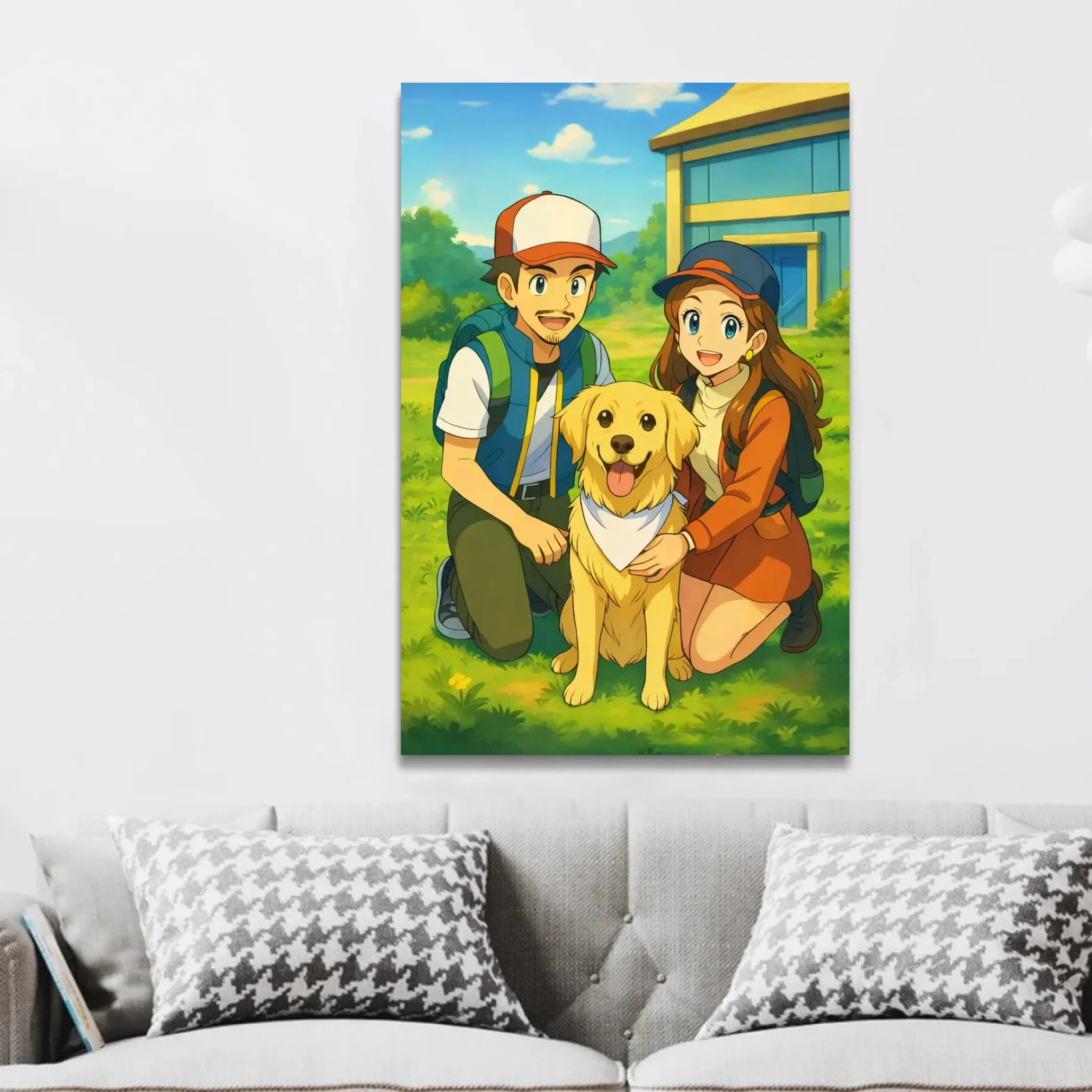 Personalized Canvas – Anime Monster Trainer Portrait - Image 3