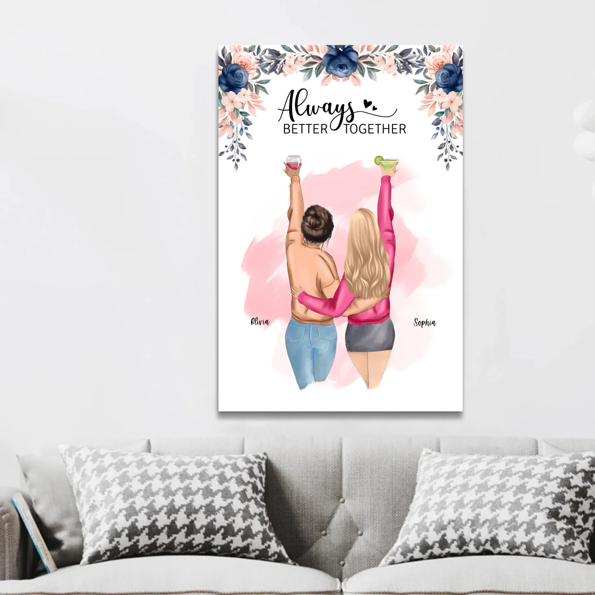 Personalized Canvas – Best Friends Forever - Image 3