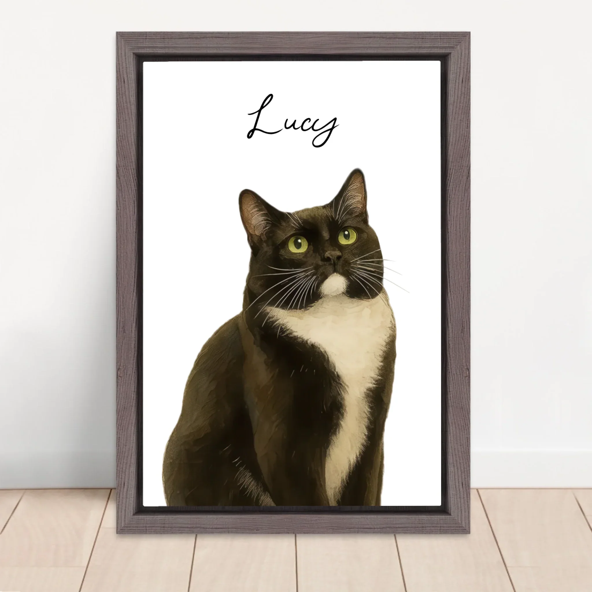 Personalized Canvas – Cat Photo Watercolor - Image 5