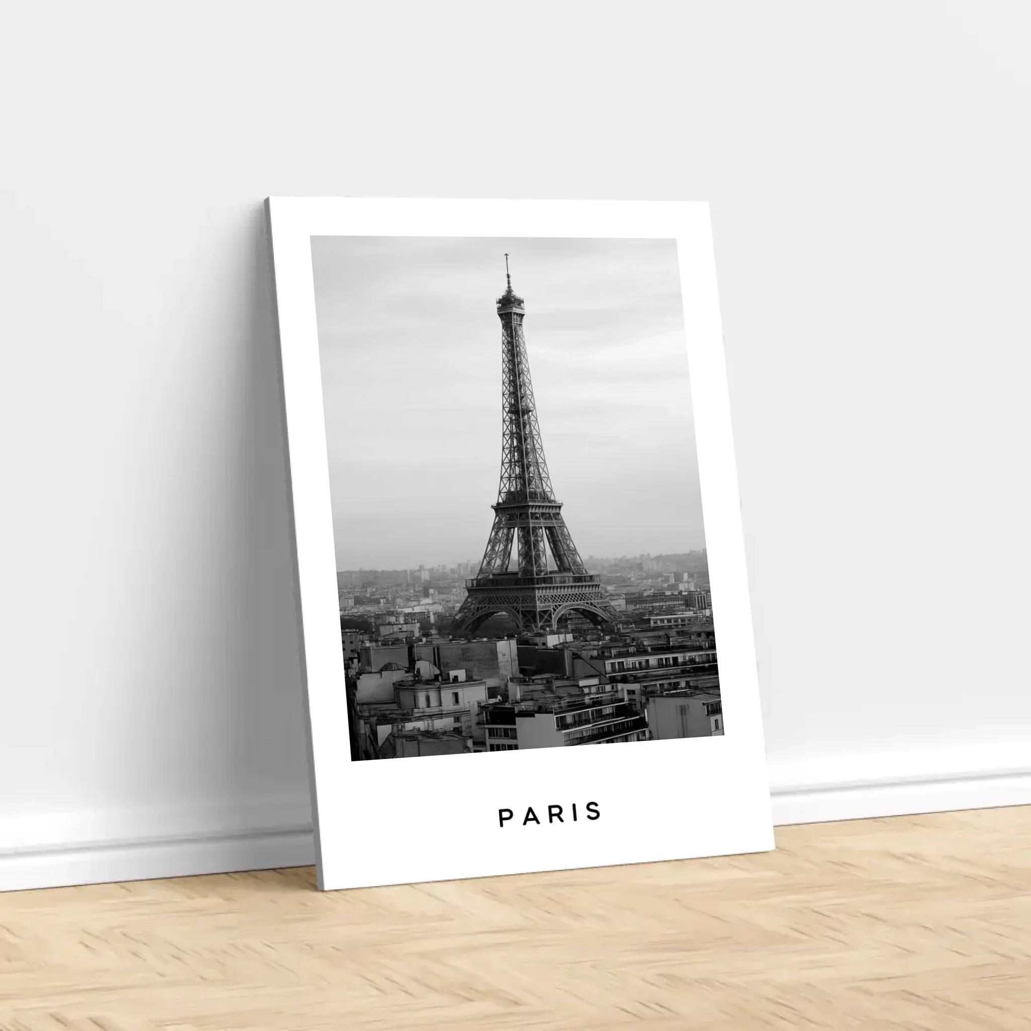 Personalized Canvas – Cityscape Black And White Travel - Image 2