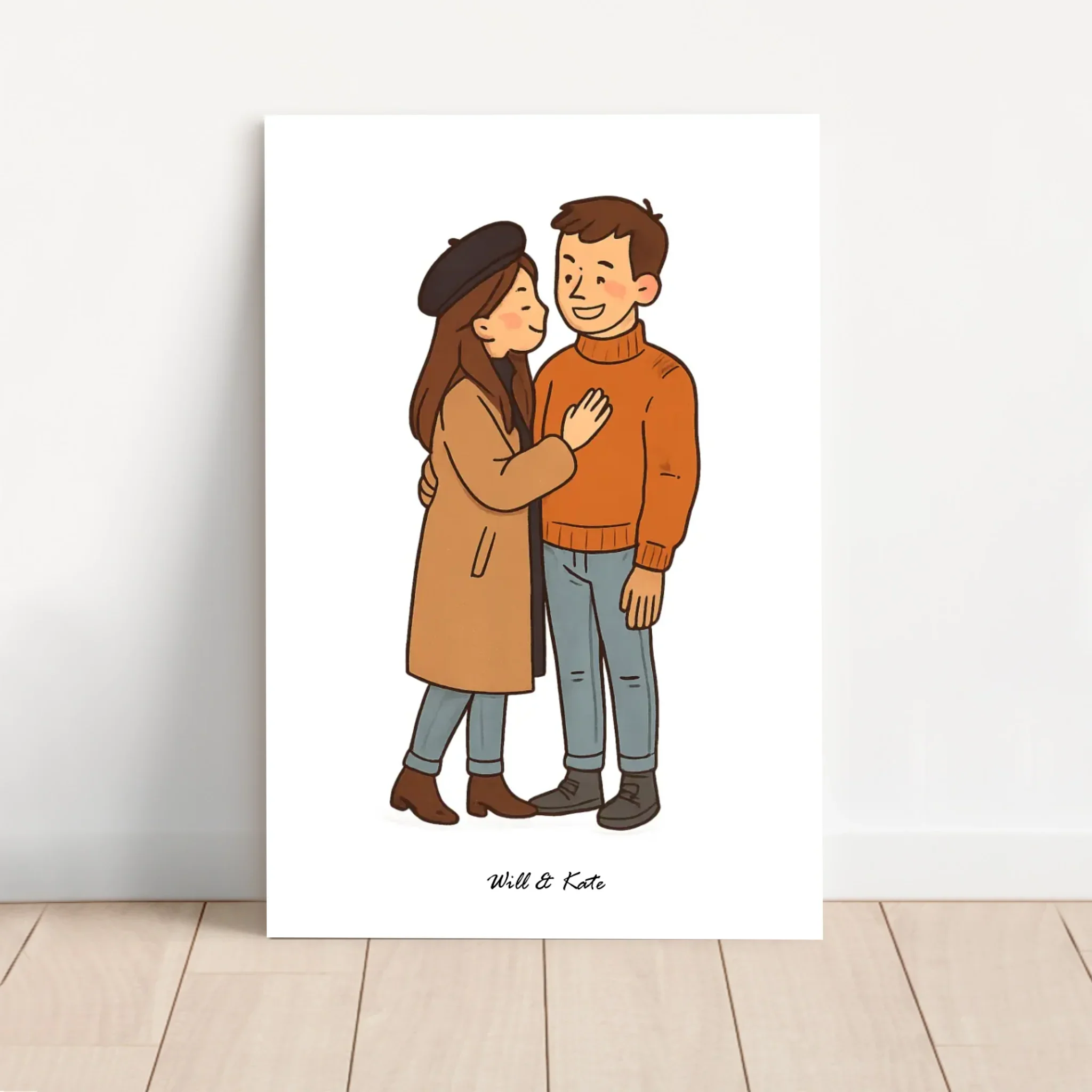 Personalized Canvas – Custom Couple Portrait