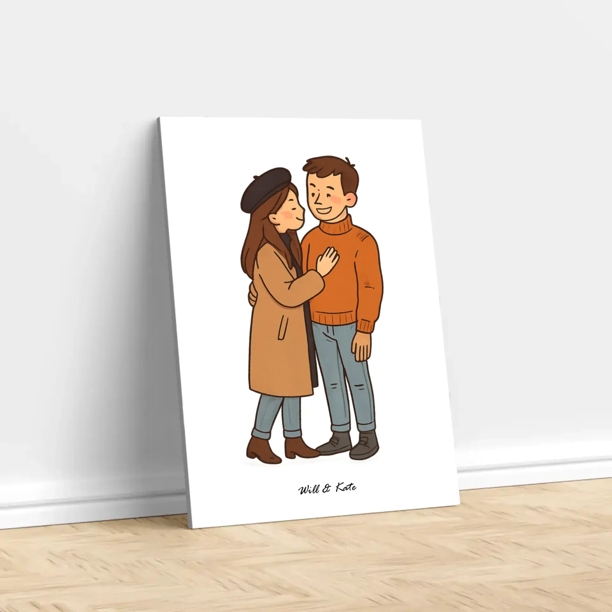 Personalized Canvas – Custom Couple Portrait - Image 2