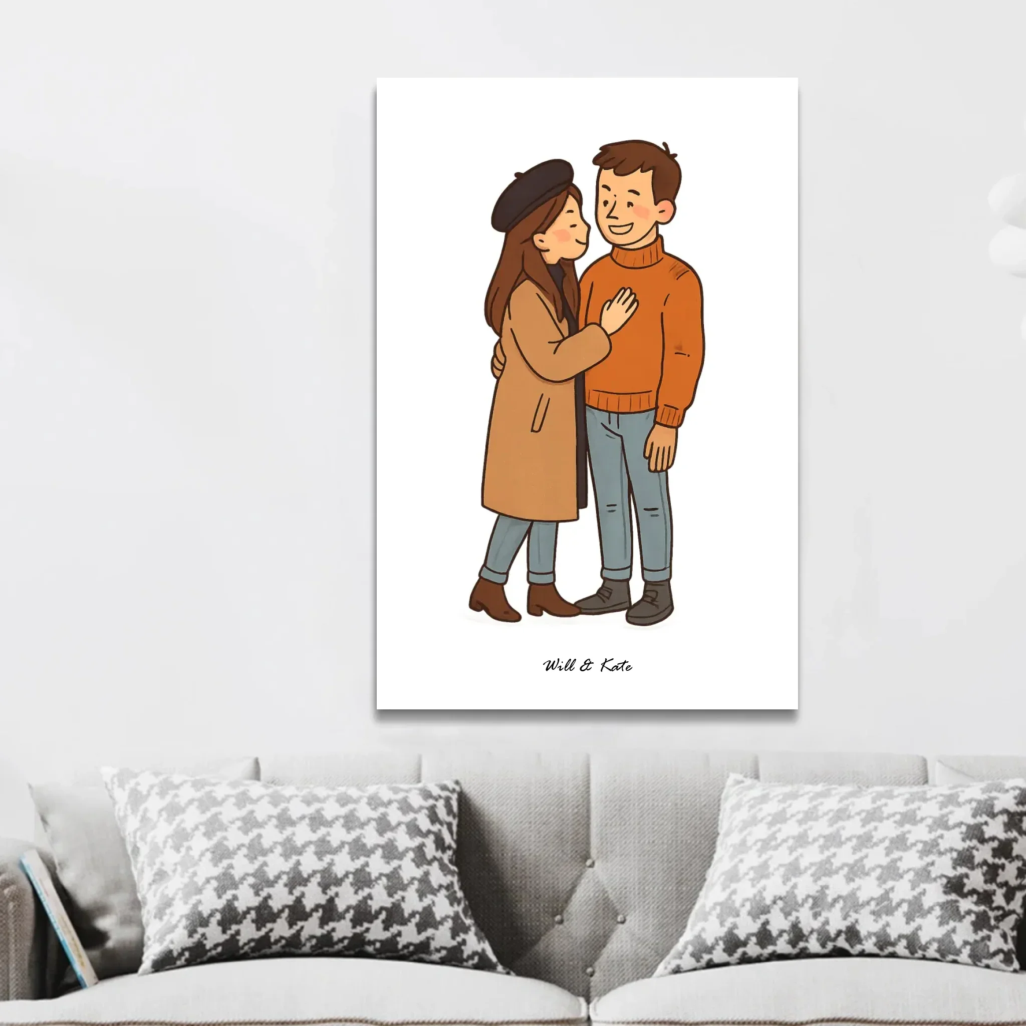 Personalized Canvas – Custom Couple Portrait - Image 3