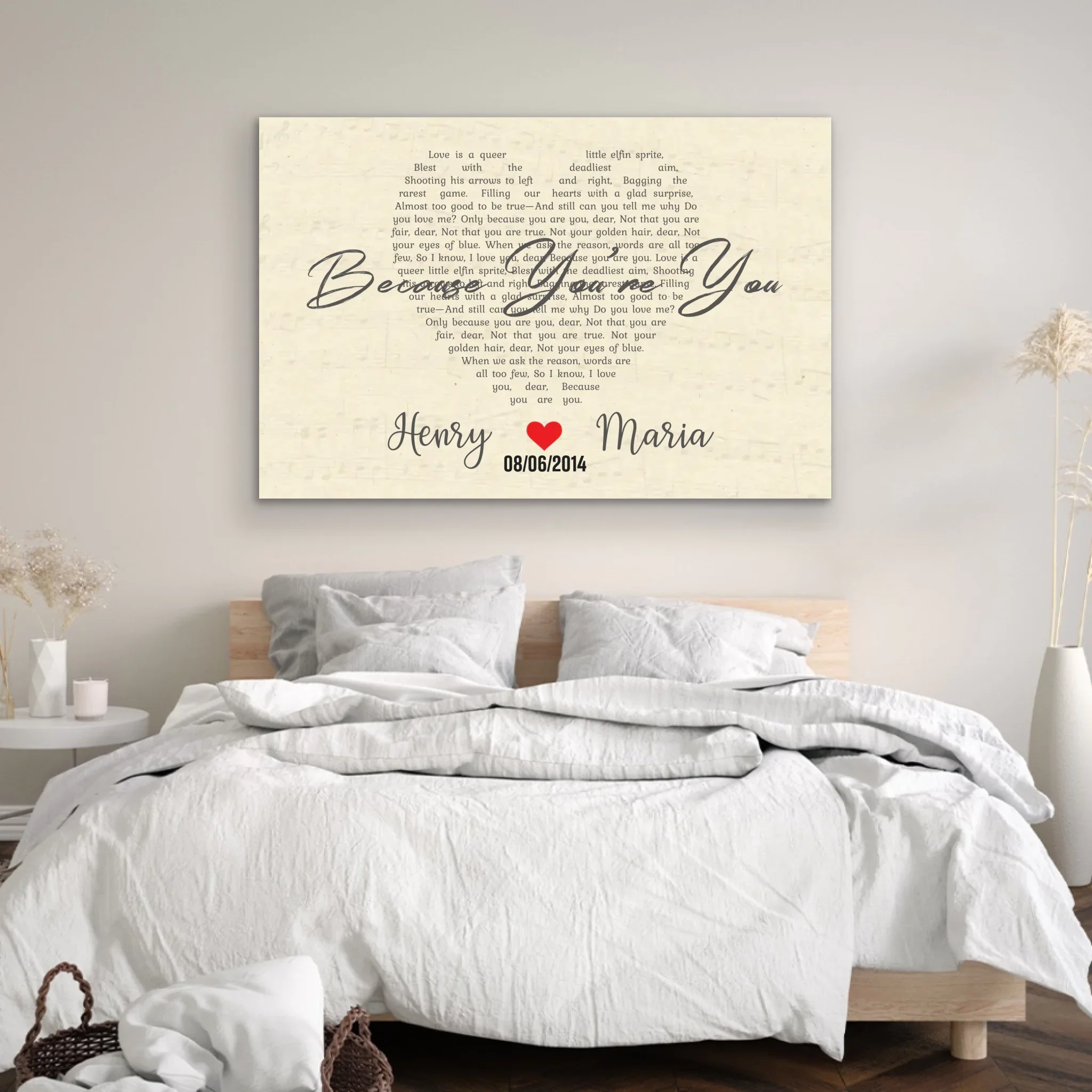 Personalized Canvas – Custom Heart-Shaped Song - Image 3