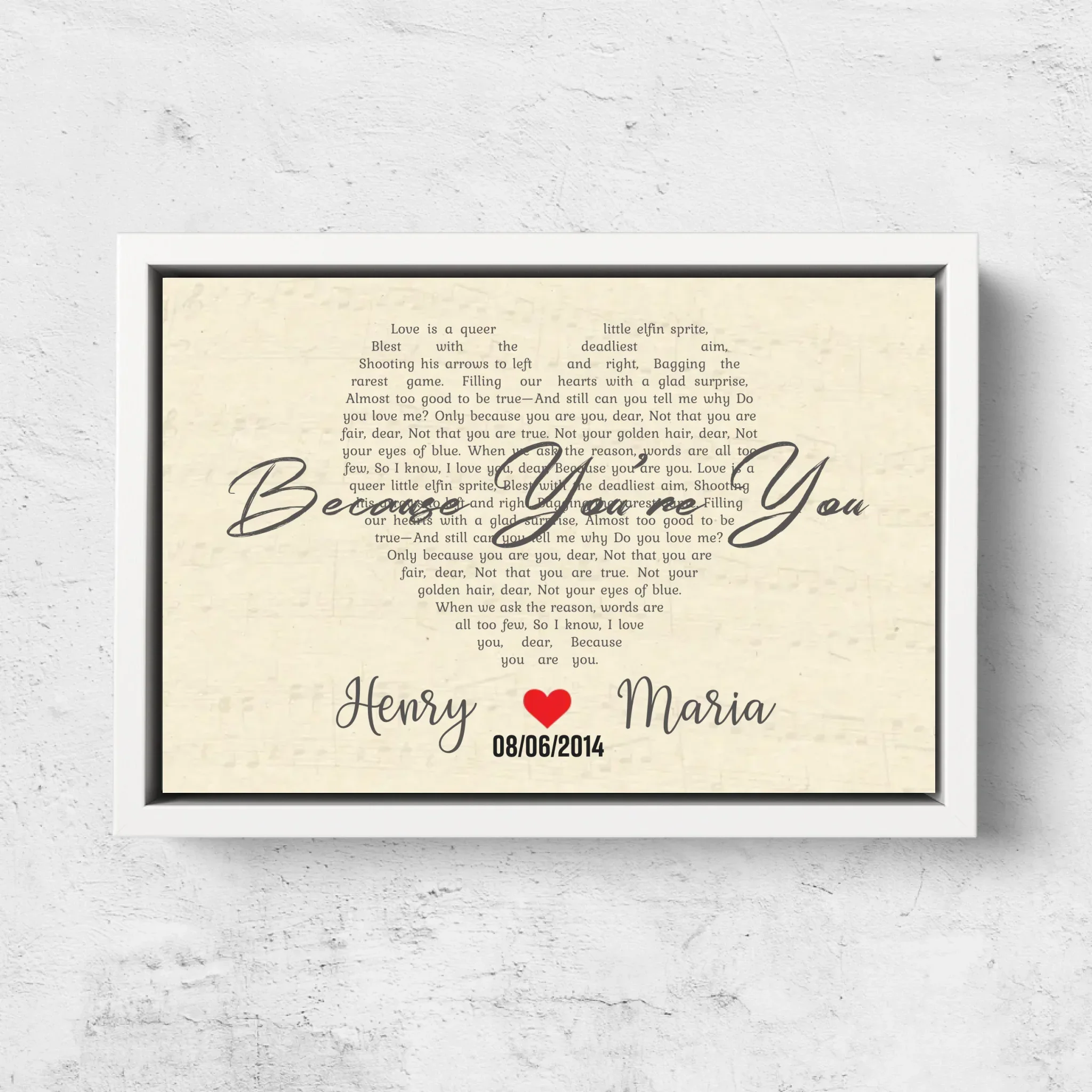 Personalized Canvas – Custom Heart-Shaped Song - Image 7