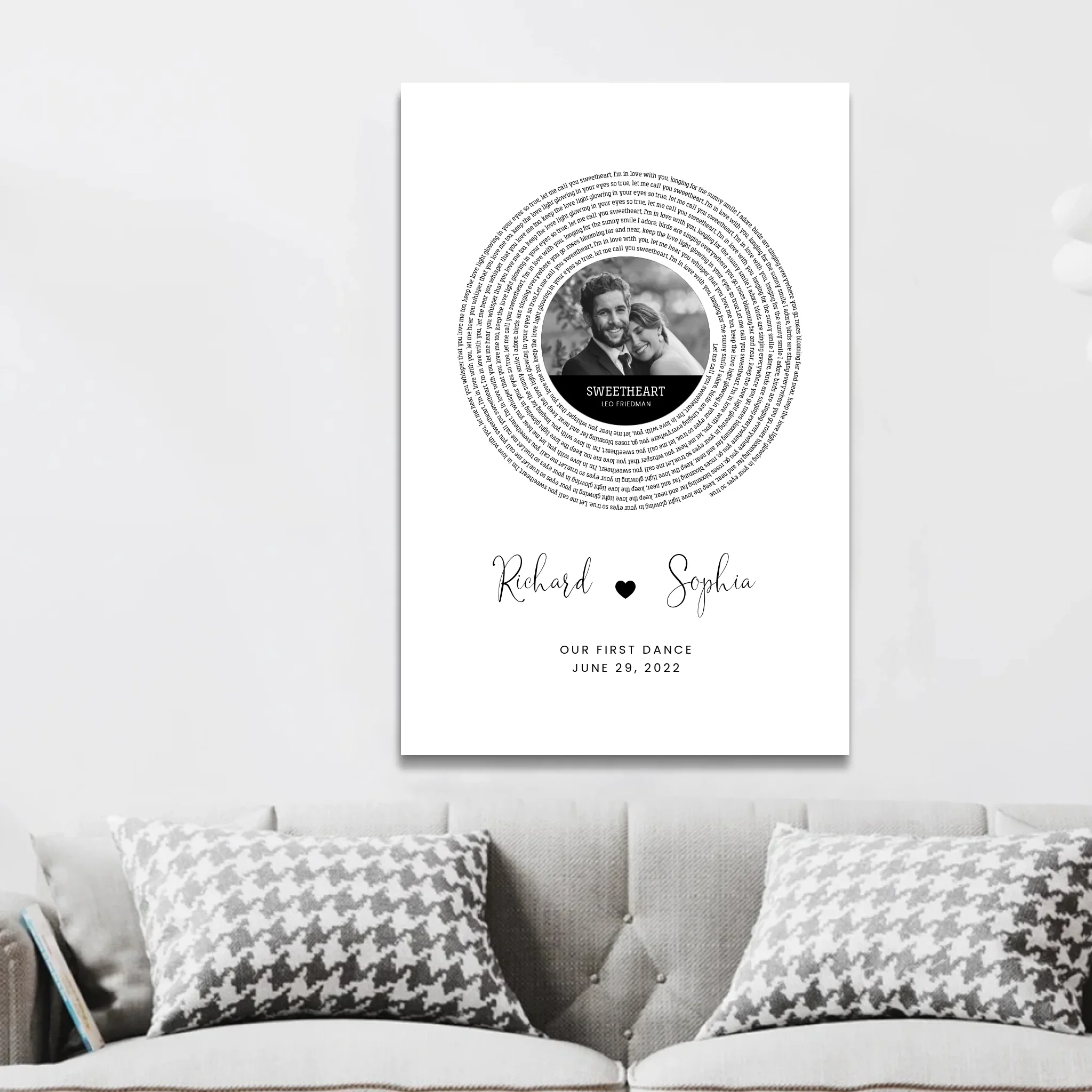 Personalized Canvas – Custom Song Lyrics Print - Image 3