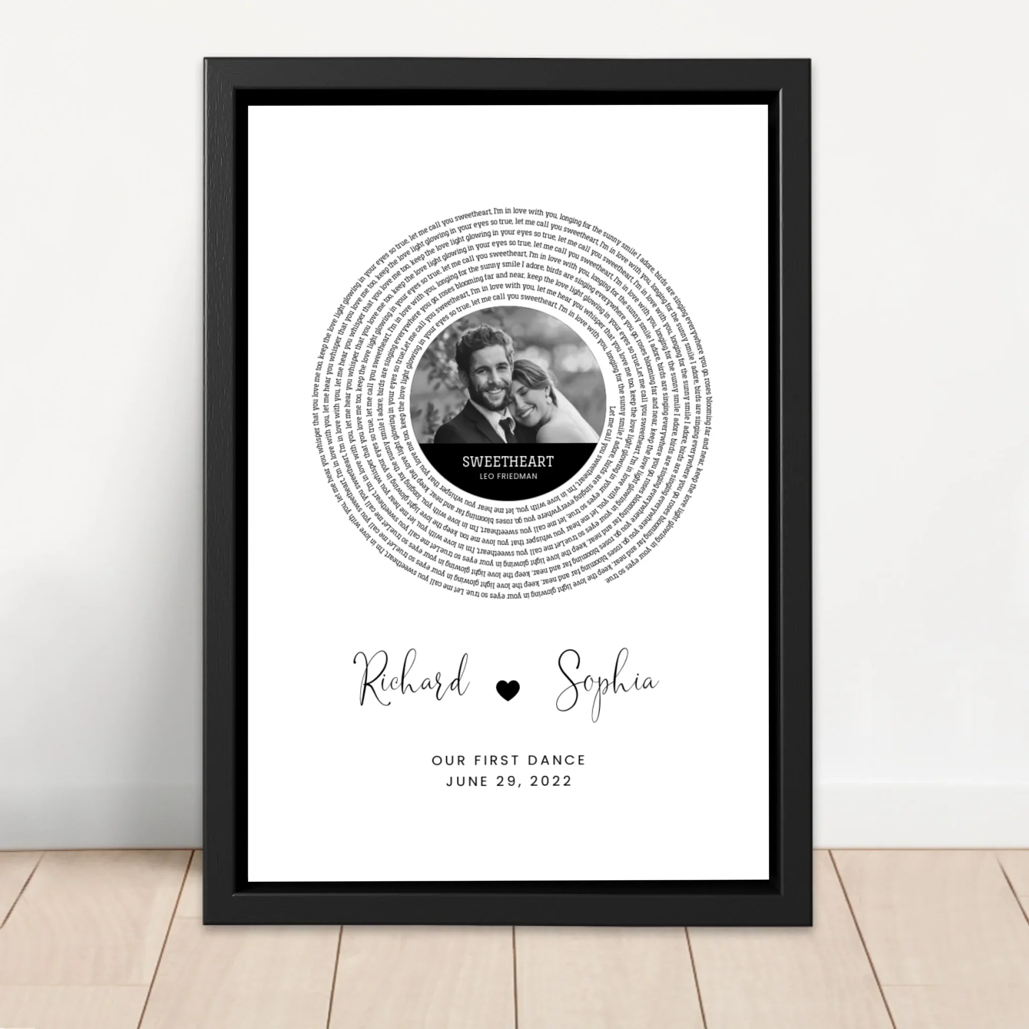 Personalized Canvas – Custom Song Lyrics Print - Image 4
