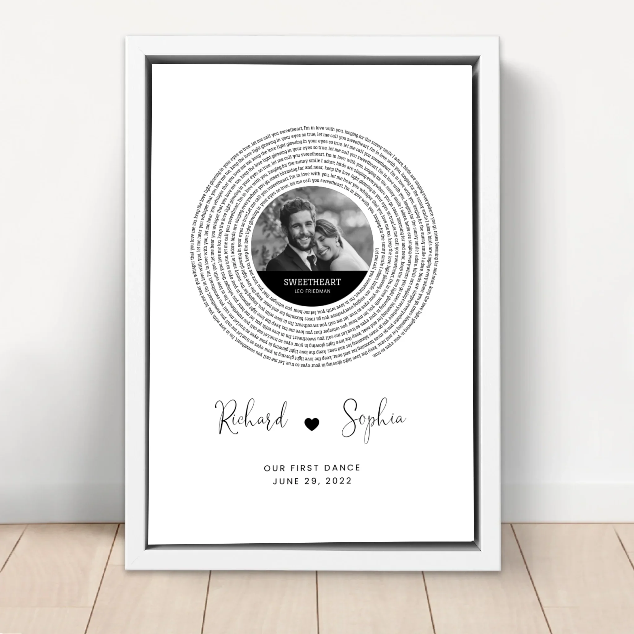 Personalized Canvas – Custom Song Lyrics Print - Image 6