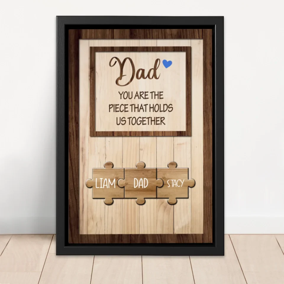 Personalized Canvas "Dad holds us together" - Image 4