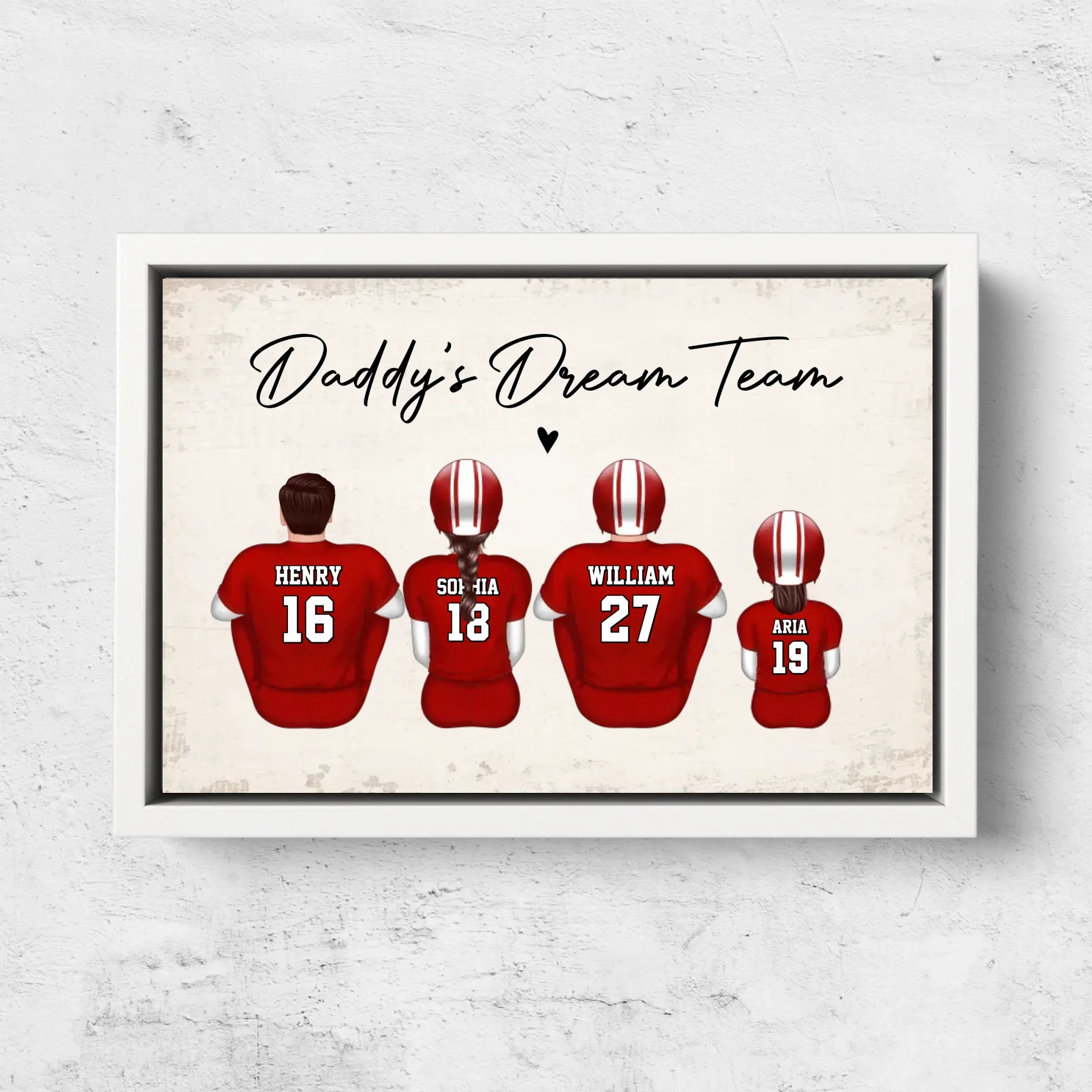 Personalized Canvas "Daddy's dream team – Football" - Image 7
