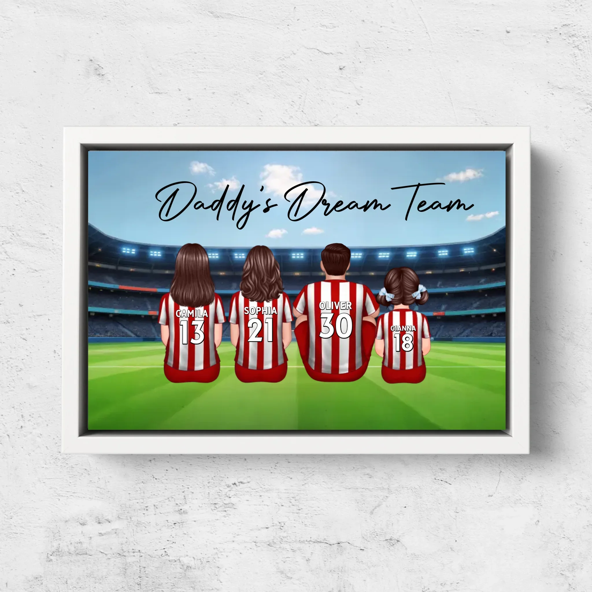 Personalized Canvas "Daddy's dream team – Soccer" - Image 7