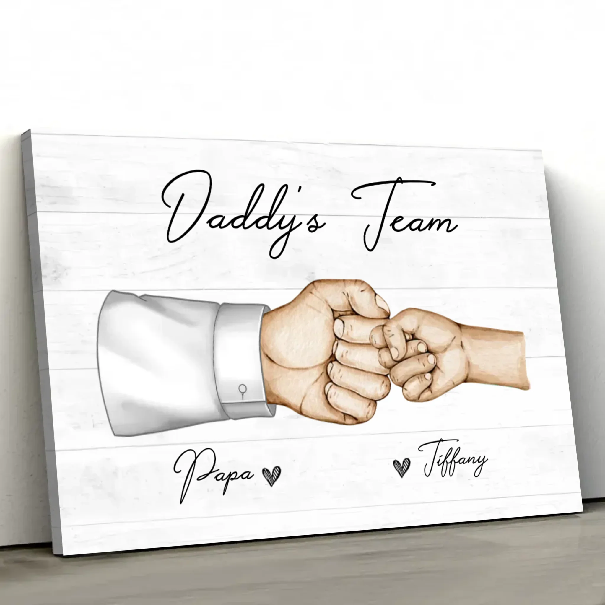 Personalized Canvas "Daddy's Team" - Image 2