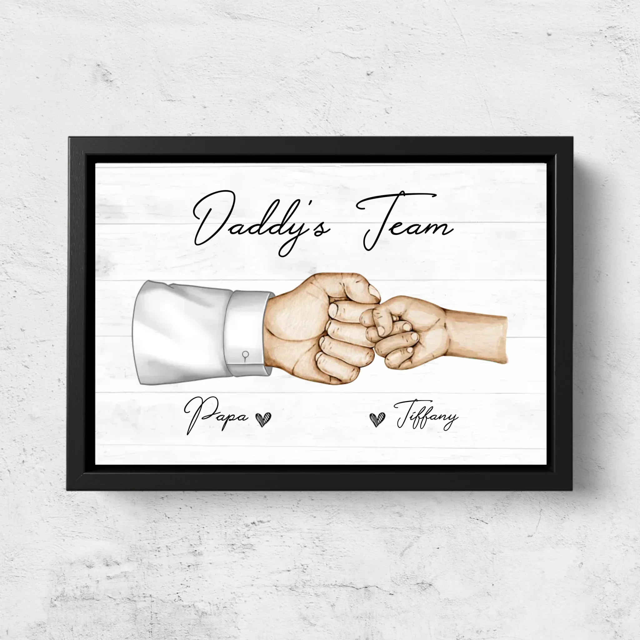Personalized Canvas "Daddy's Team" - Image 5